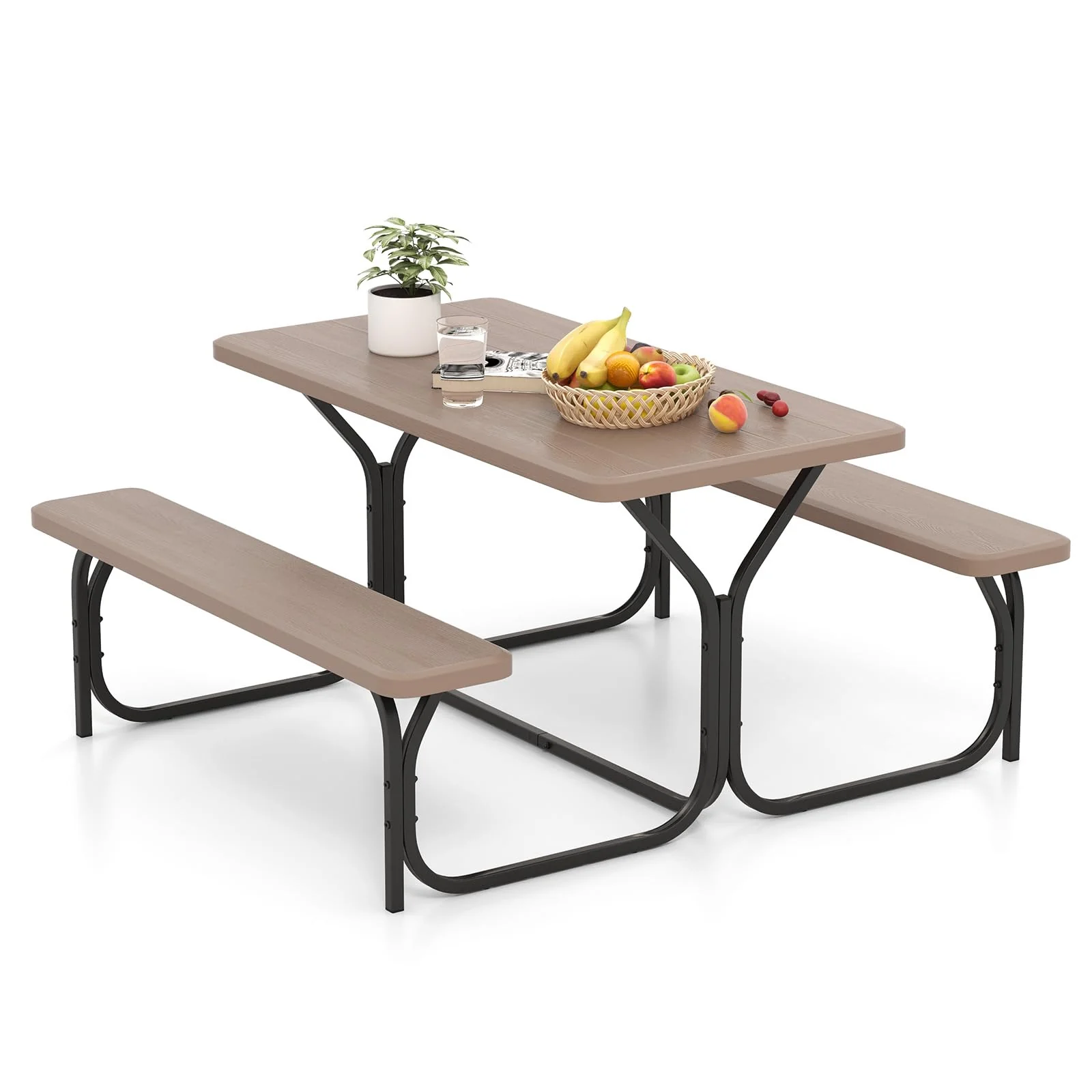 Giantex Outdoor Picnic Table Bench Set
