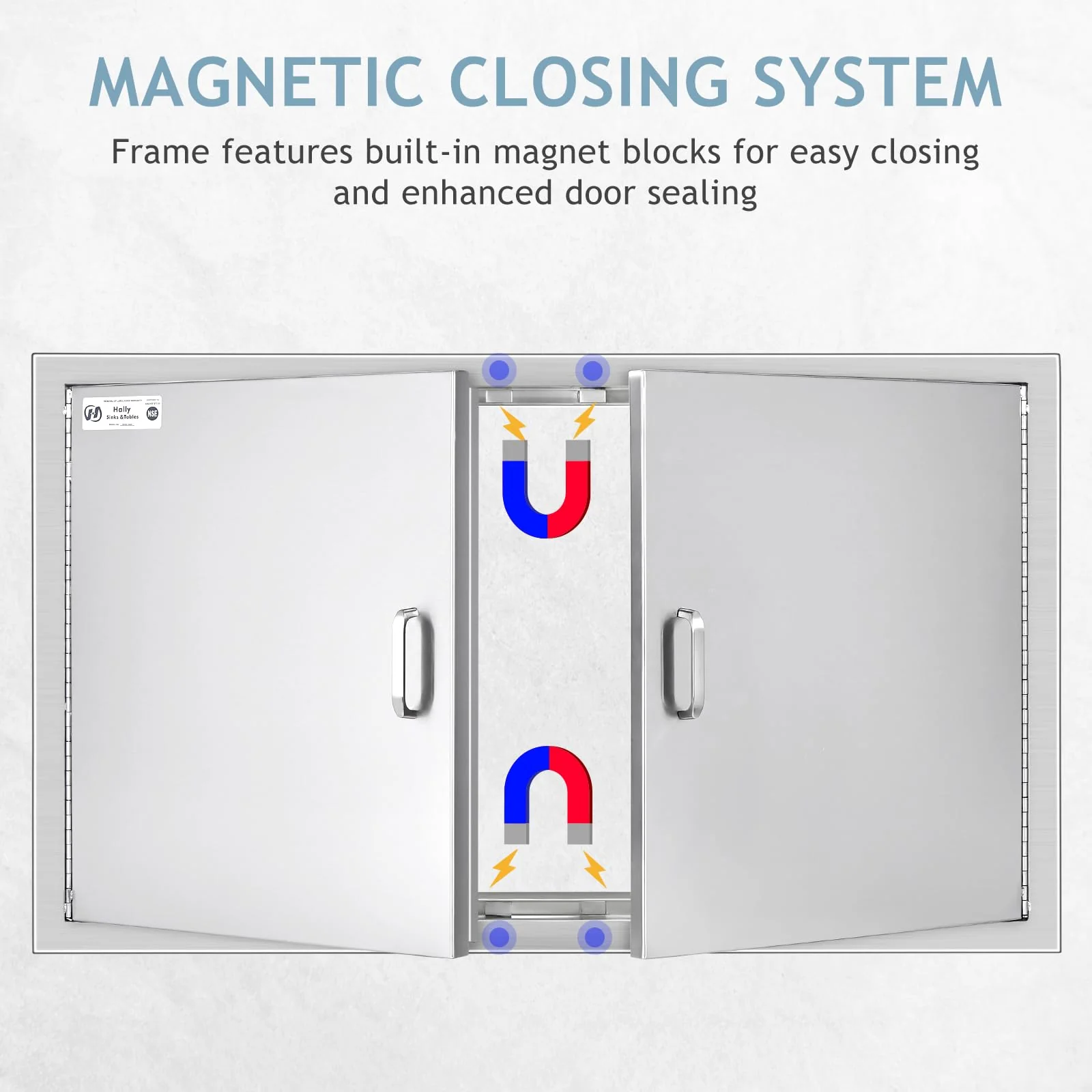 Hally BBQ Stainless Steel Access Door 36 W x 21 H