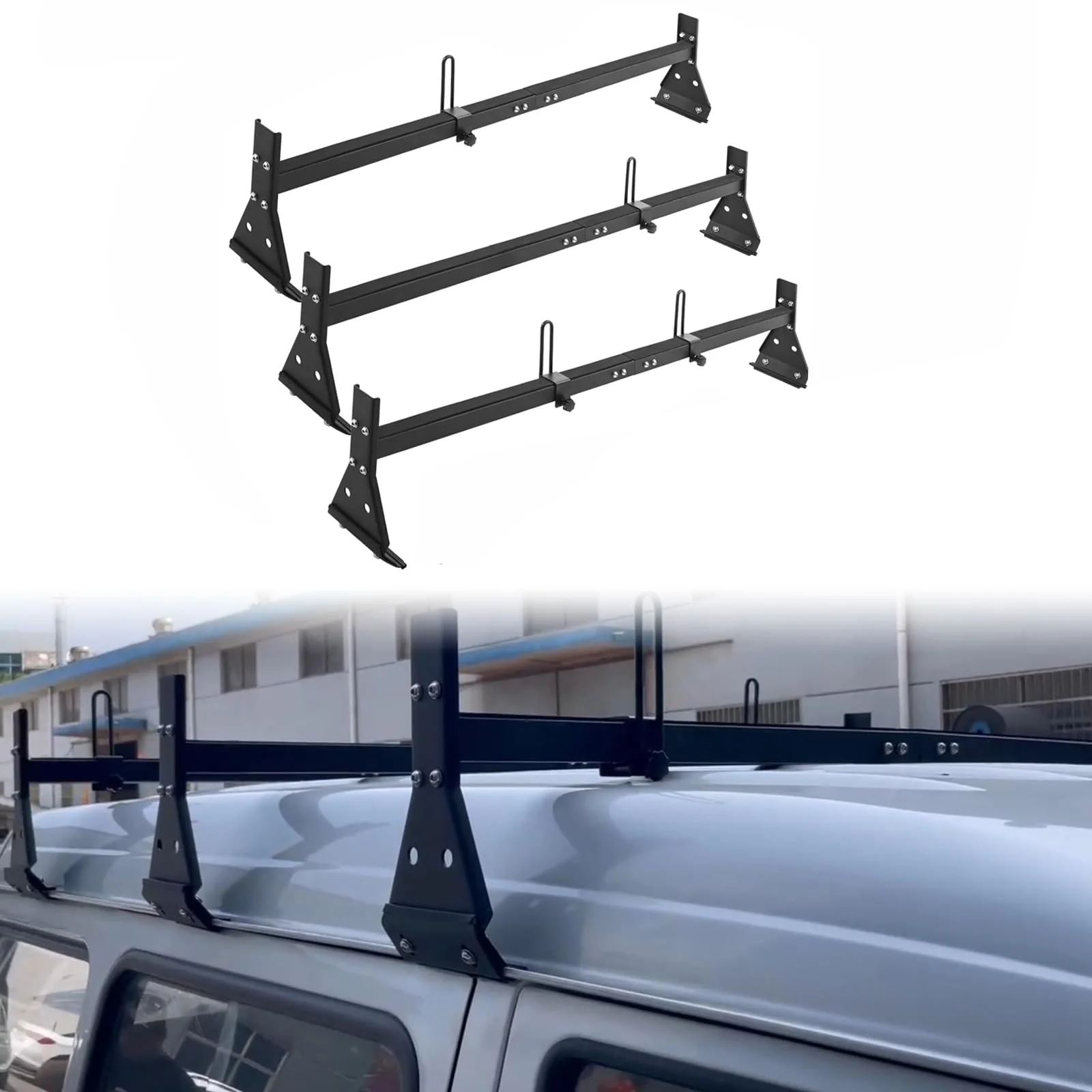 Universal Adjustable Matte Coating Van Ladder