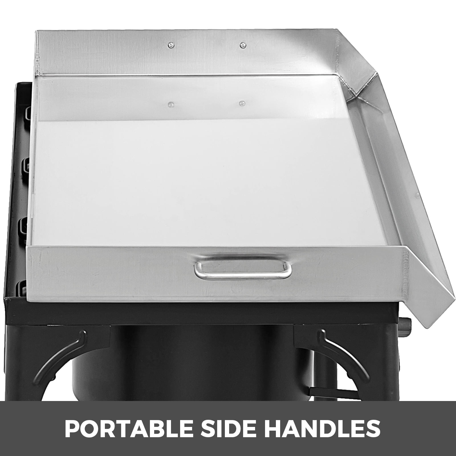 32 x 17 Flat Top Griddle Grill & Propane Fueled.150000 BTU 2 Burners Stove Stainless Steel with 4 Spatula & Scraper Outdoor Griddle Station for Camping