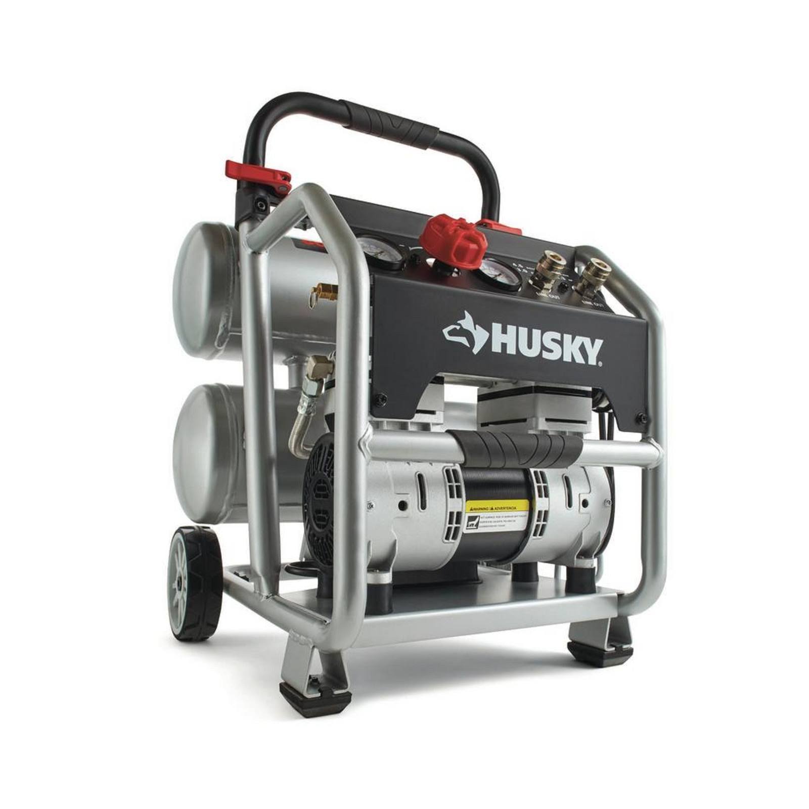 Husky 4.5 Gal Portable Electric Powered Silent Air Compressor