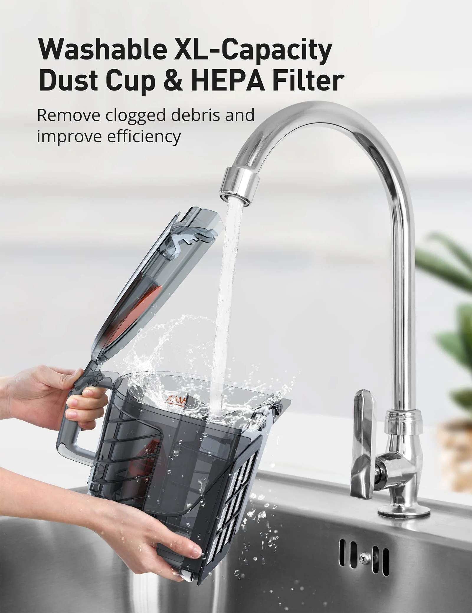 Aspiron 1200W Lightweight Bagless Vacuum Cleaner