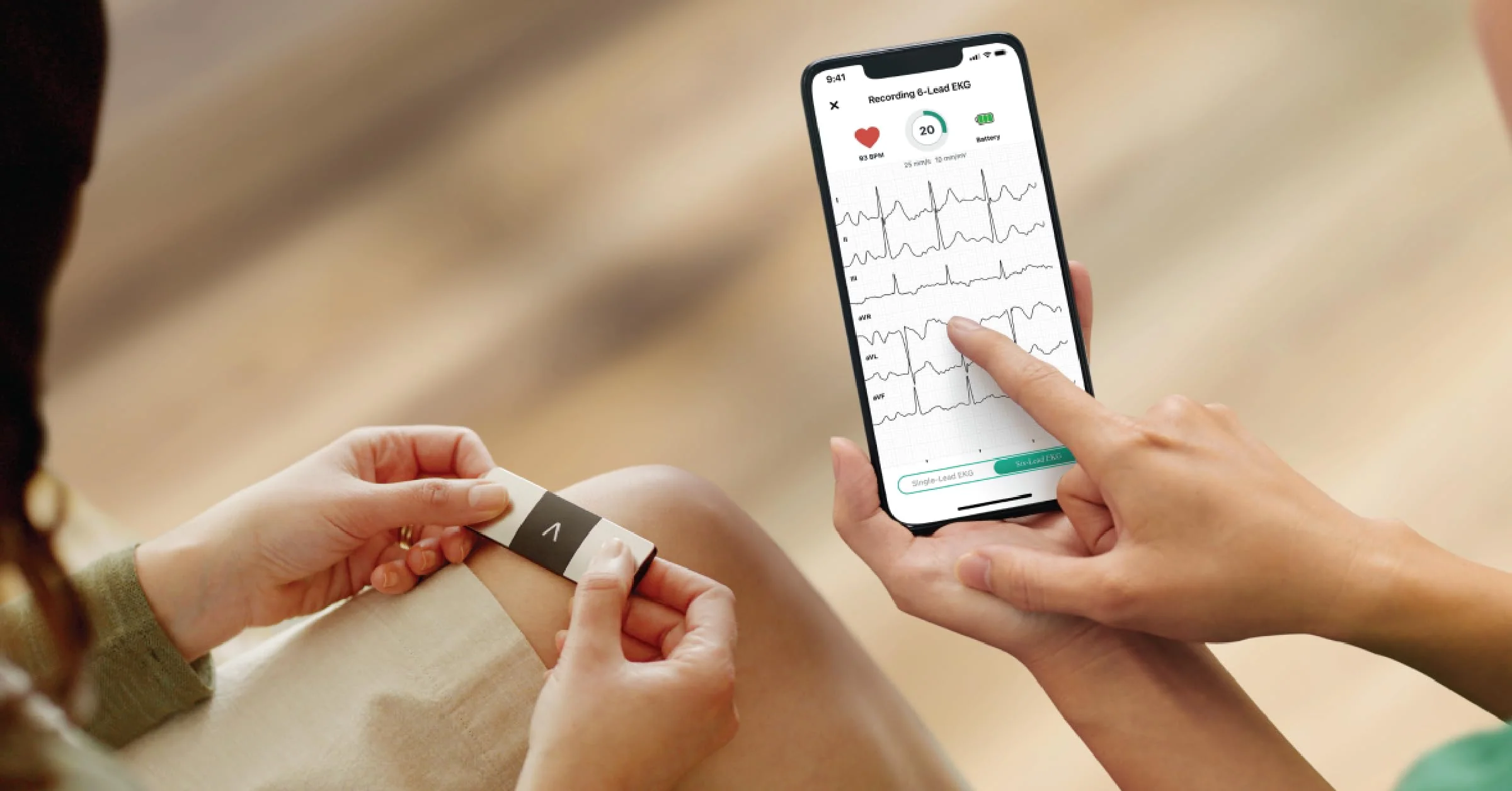 KardiaMobile 6L Personal EKG Monitor with Most Smartphones