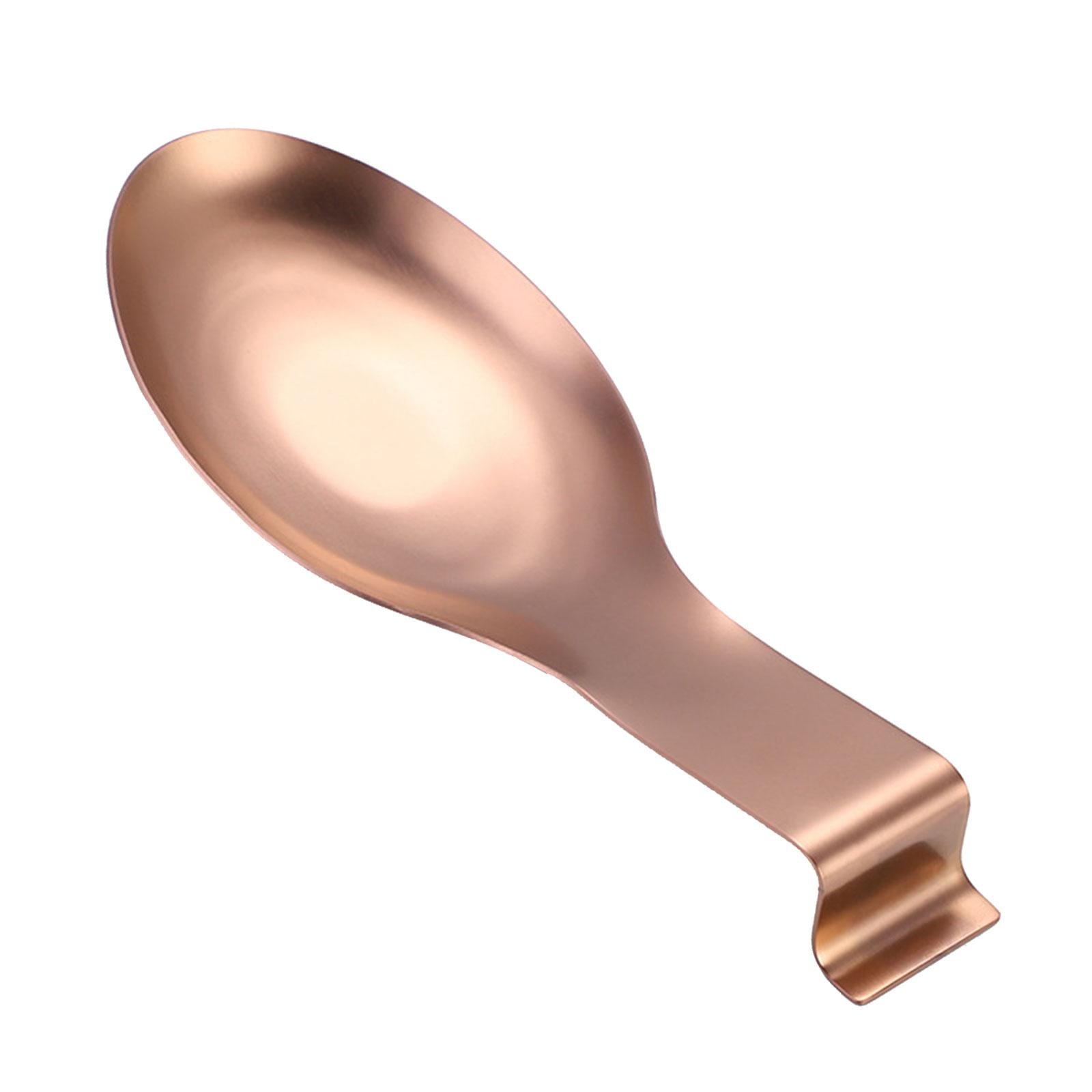 Holder Kitchen Utensils Accs Spoon Rest for Bar Coffee Station Cooking Rose Gold