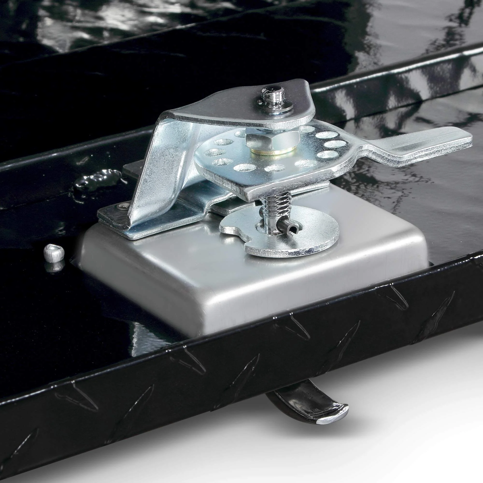 ARKSEN 36 Inch Heavy Duty Aluminum Diamond Plate Tool Underbody Box