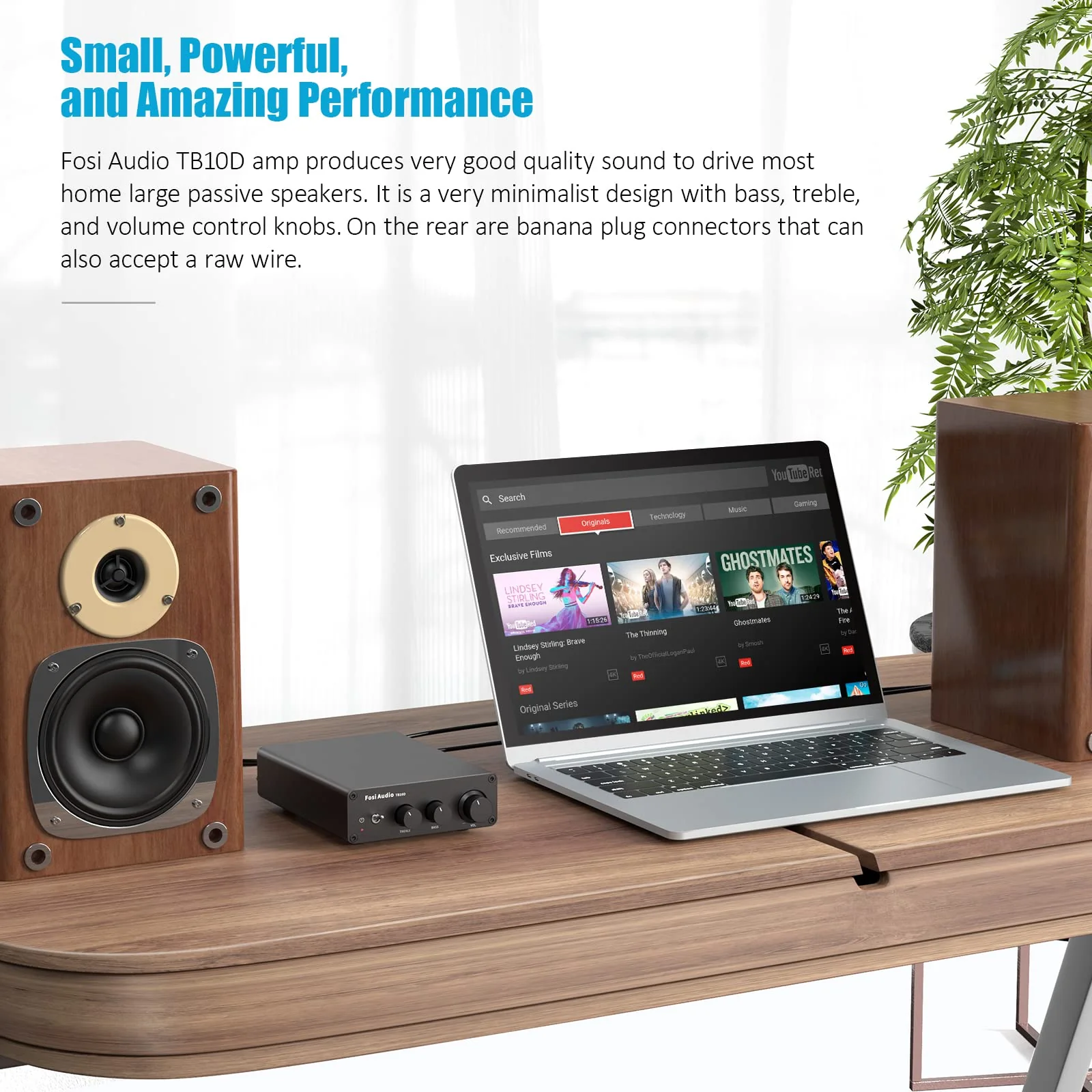 Fosi Audio 600W Power Amplifier Home Audio