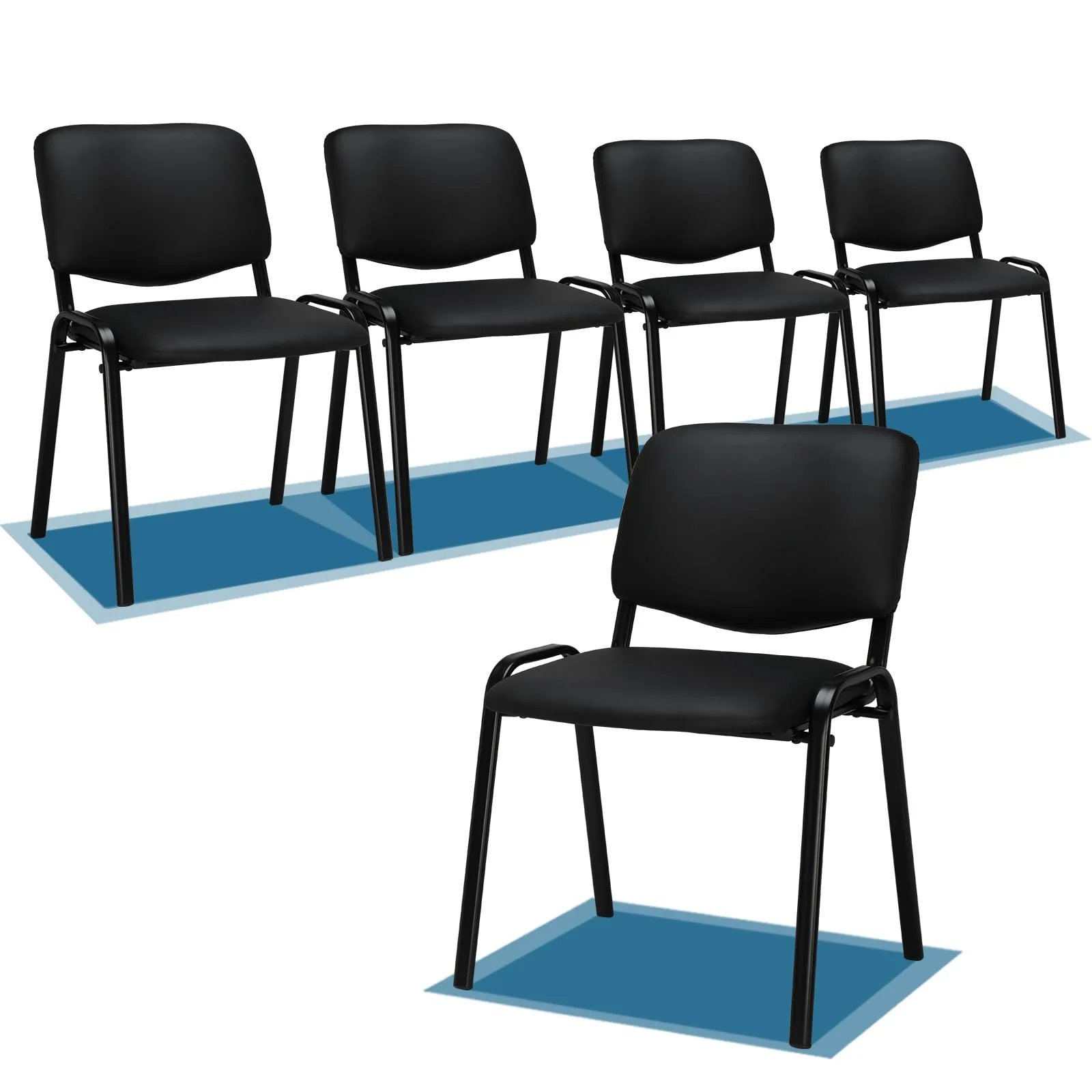 VINGLI Waiting Room Chairs. 5-Pack Conference Room Chairs