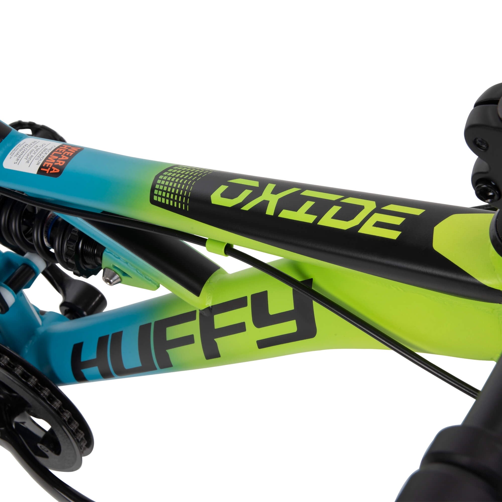 20-inch Oxide Boys Mountain Bike for Kids . Lime / Blue