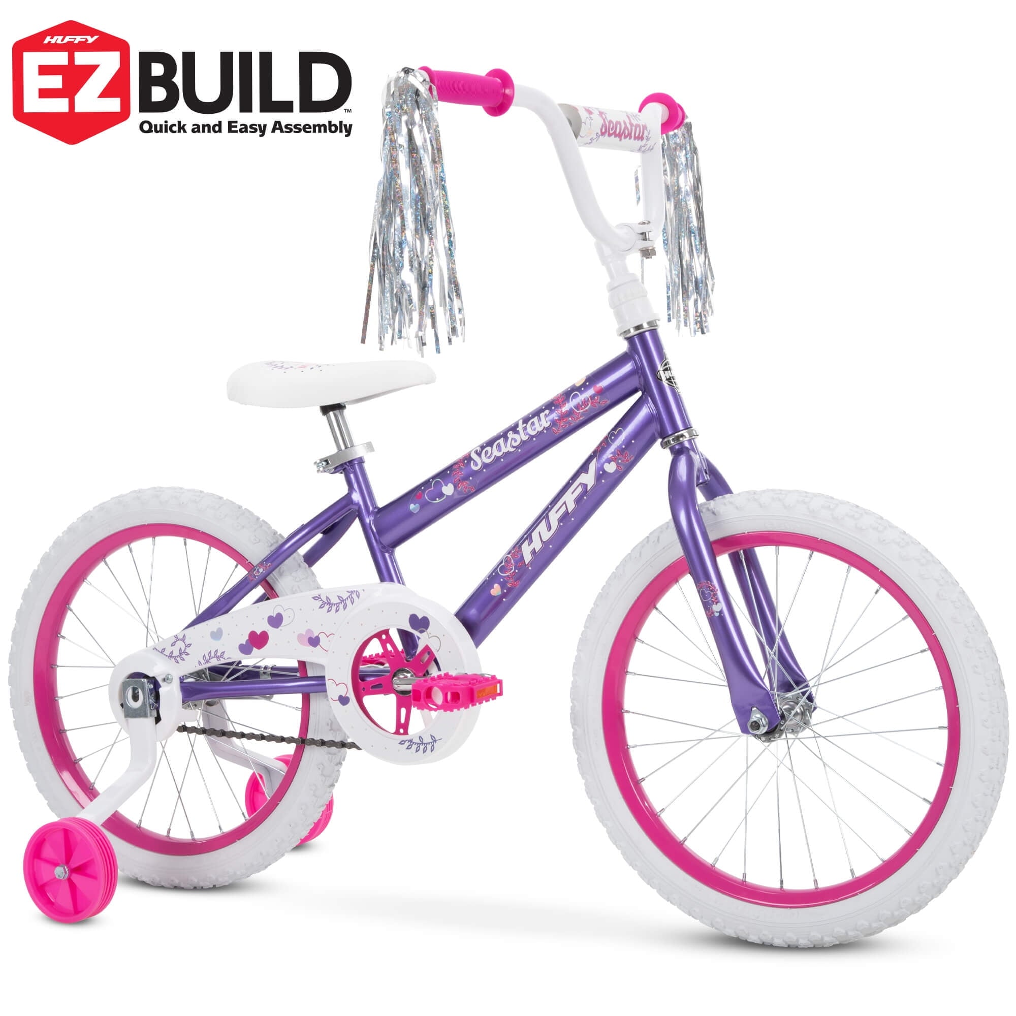 18 in. Sea Star Girl Bike. Metallic Purple