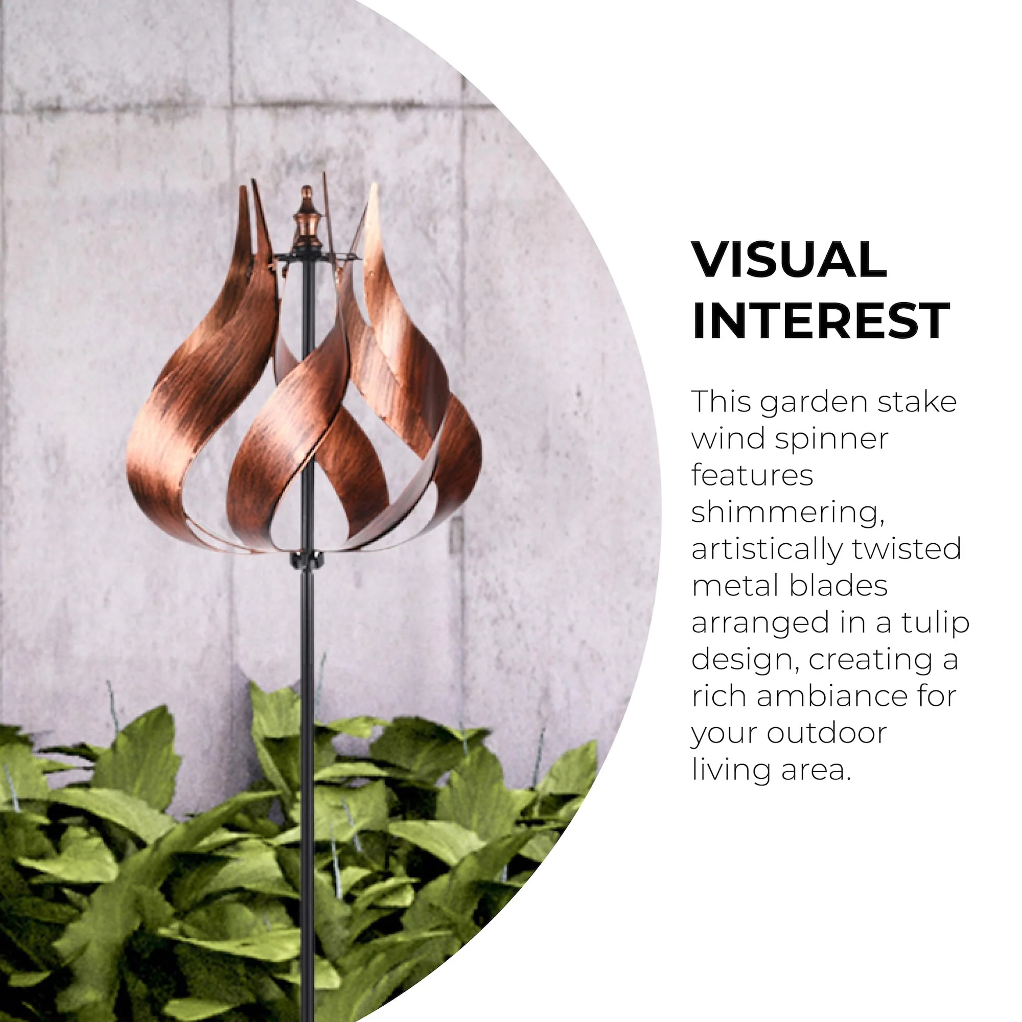 Teamson Home 360 Degrees Swivel Windmill Wind Spinner