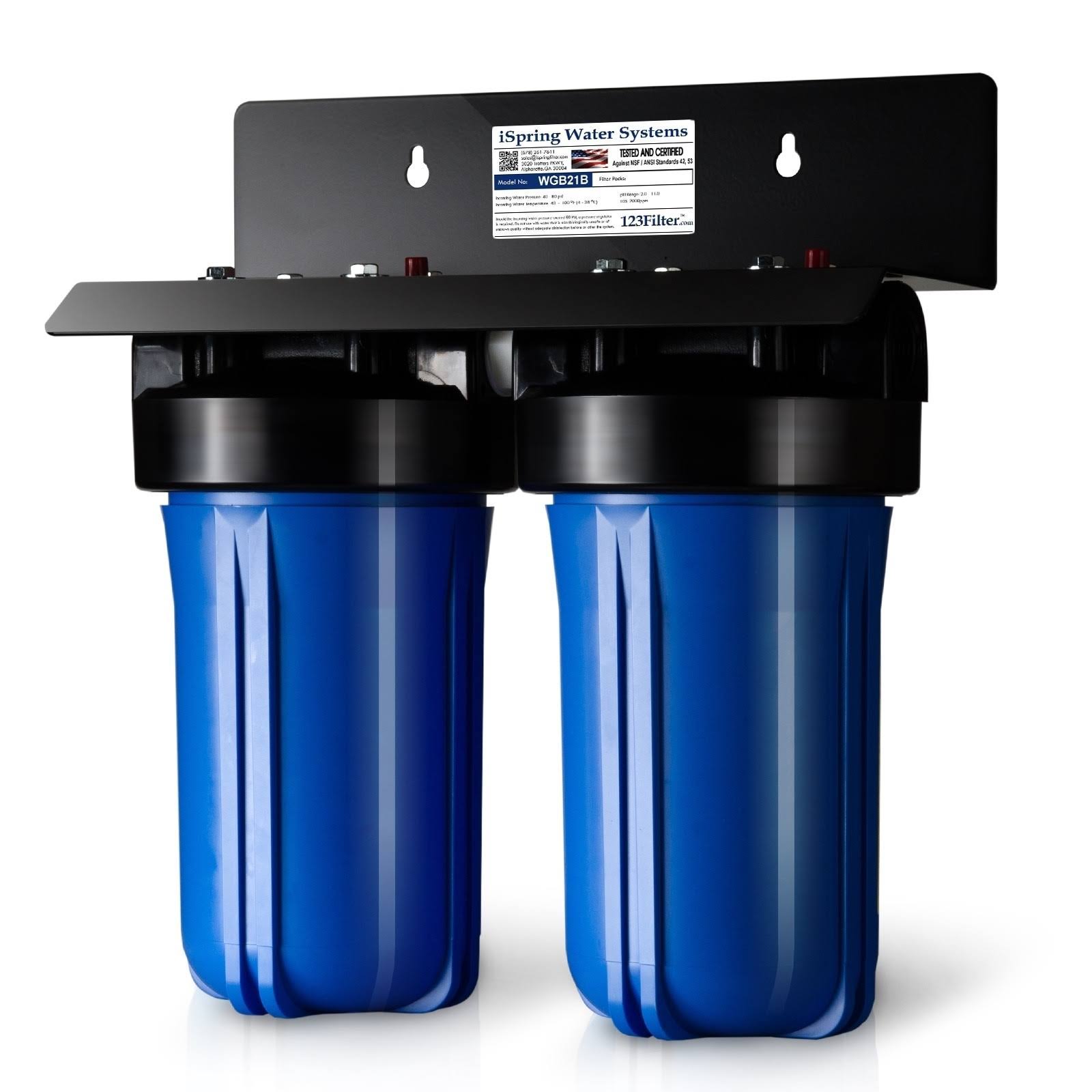 iSpring WGB21B 2-Stage Whole House Water Filtration System w/ 4.5