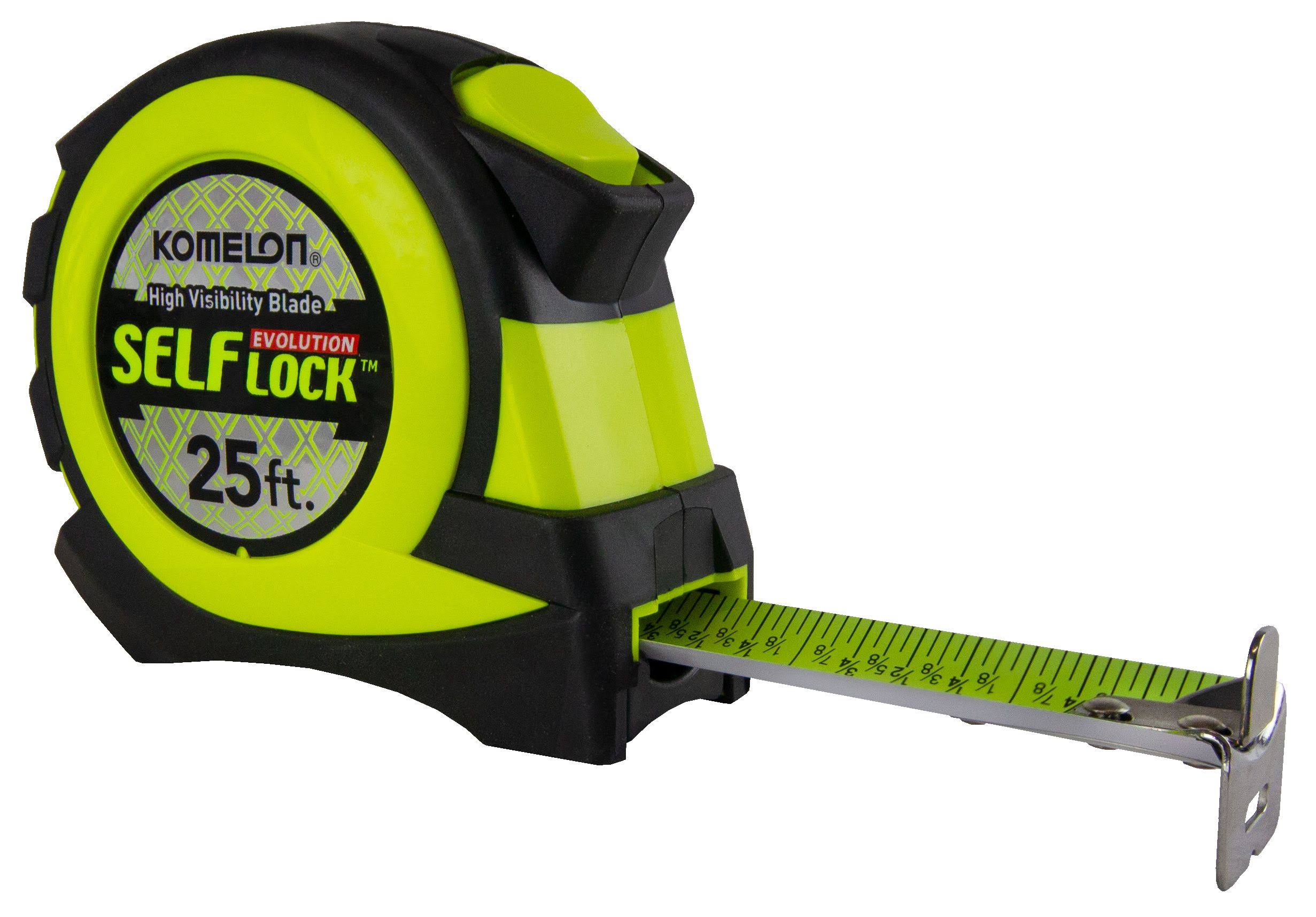 Komelon Self-Lock Evolution 25-ft Auto Lock Tape Measure L4825HV