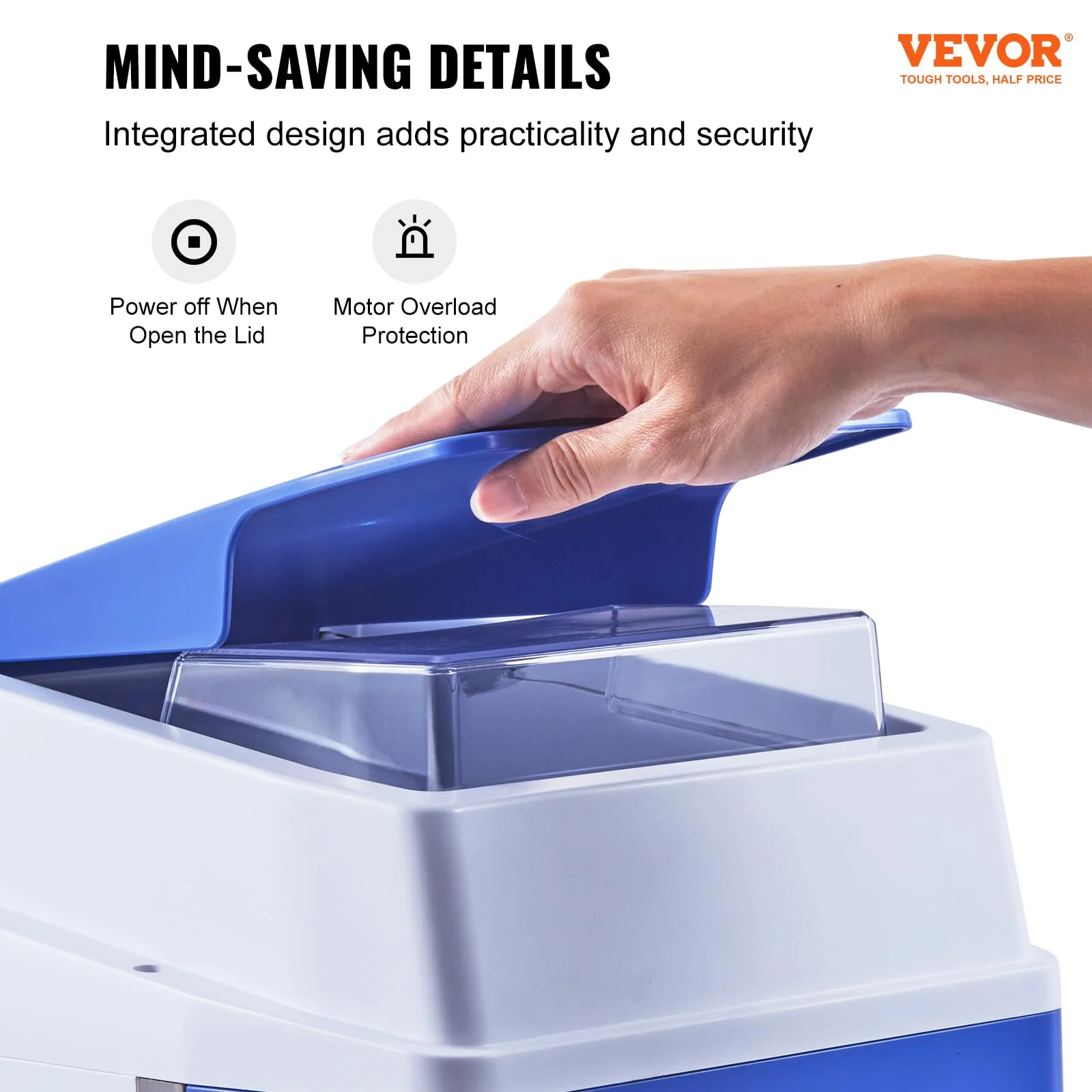 VEVOR Commercial Ice Shaver Crusher. 265lbs Per Hour