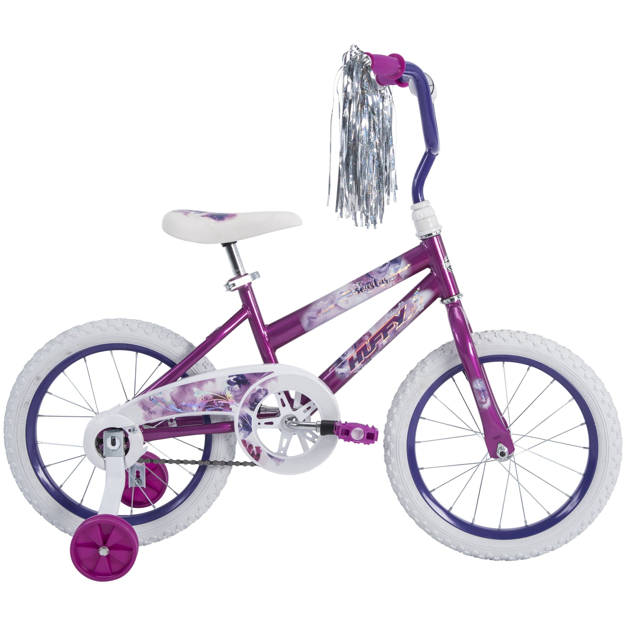 16 in. Sea Star Girl Kids Bike. Metallic Purple