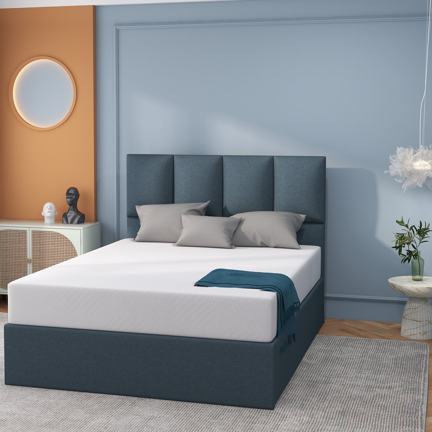 Inch Memory Foam Mattress Green Tea Mattress Medium Firm.Twin