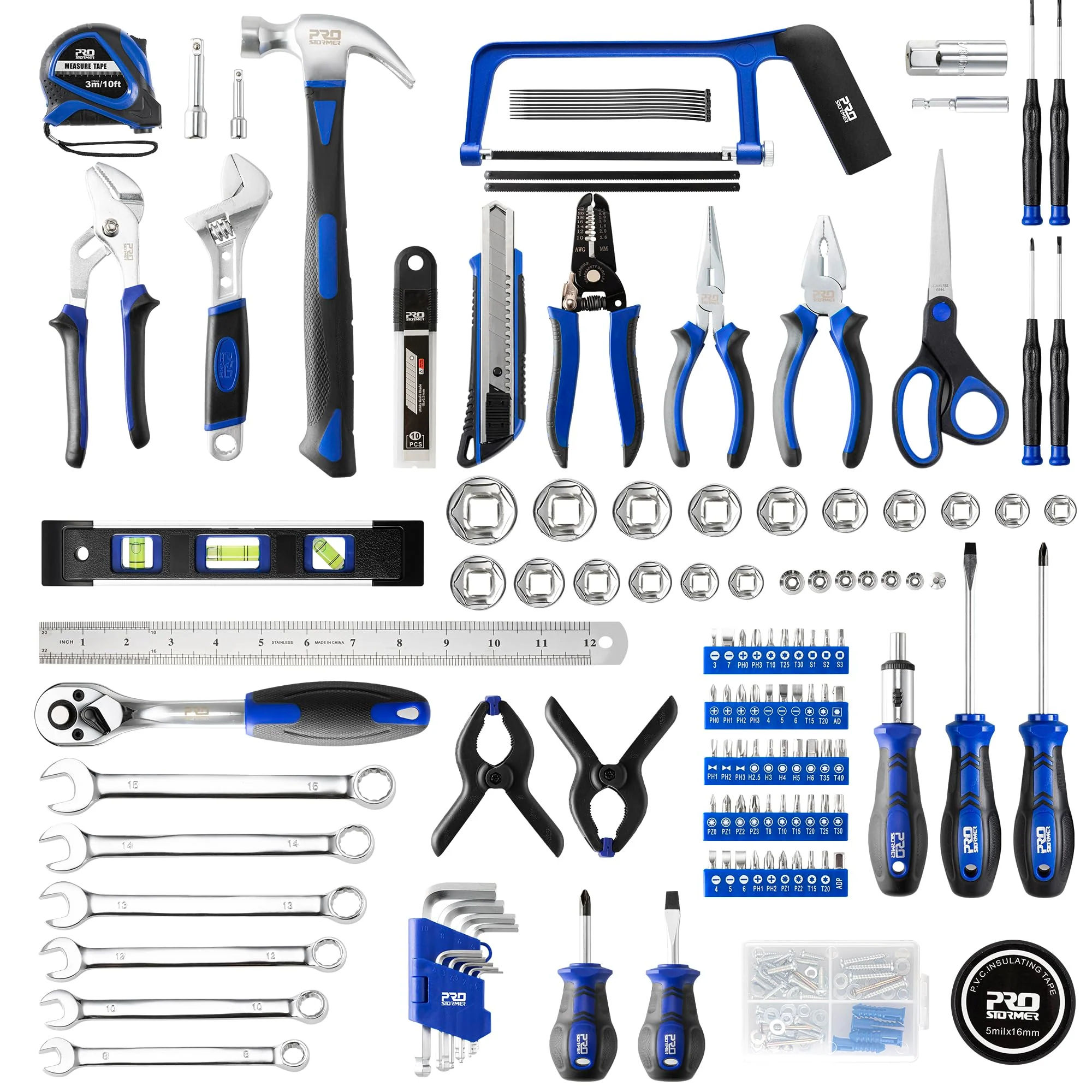 Prostormer 259 Piece Tool Set. General Home/Auto Repair Tool Kit