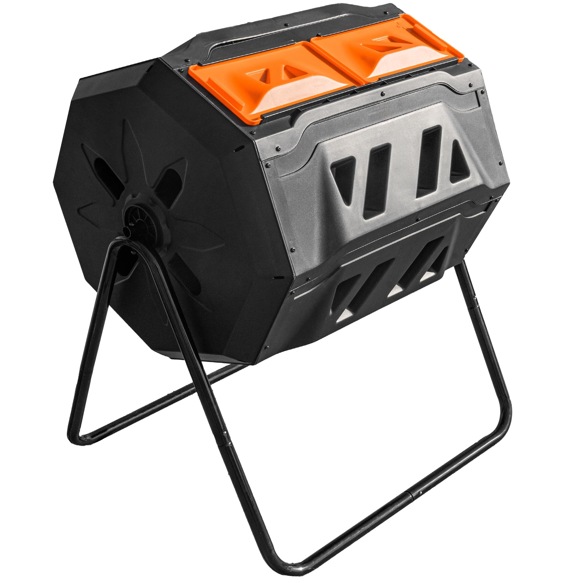 Hourleey 43 Gallon Dual Chamber Tumbling Composting Bin