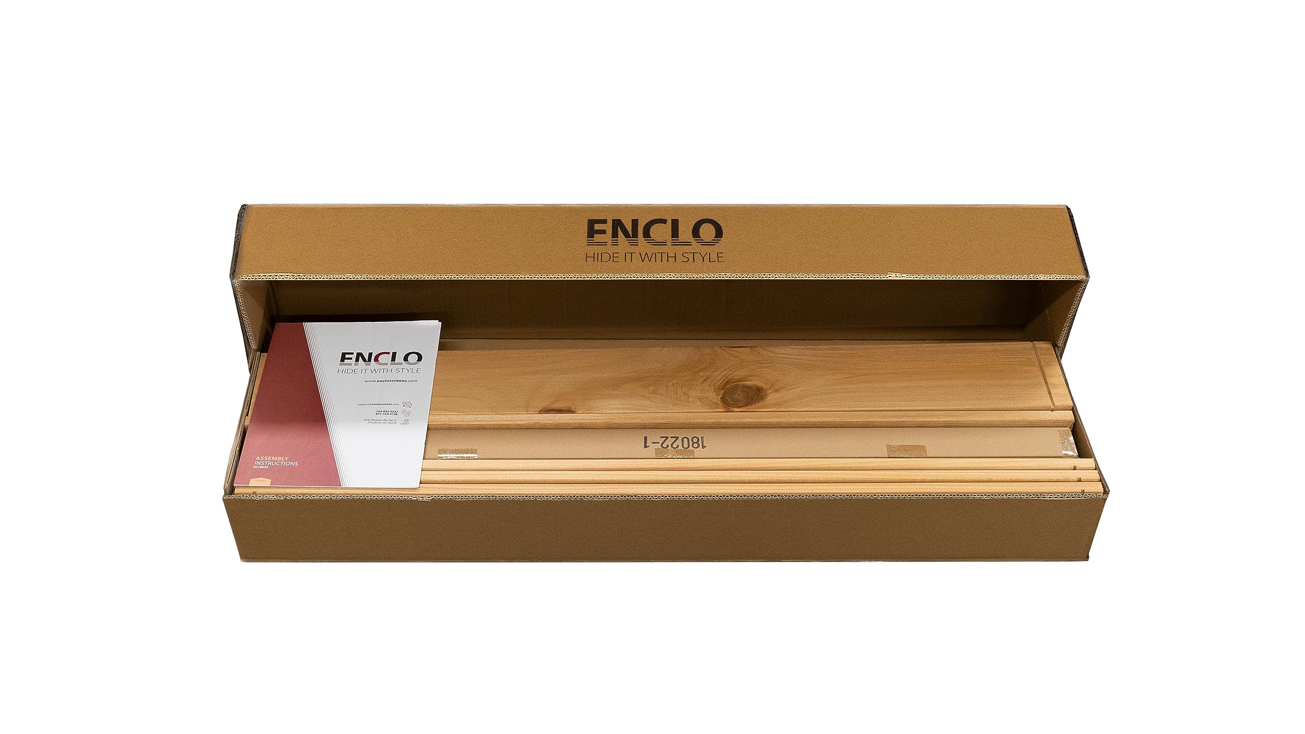 Enclo Privacy Screens 5ft H x 3.2ft W Concord Wood Outdoor Privacy Fence Screen