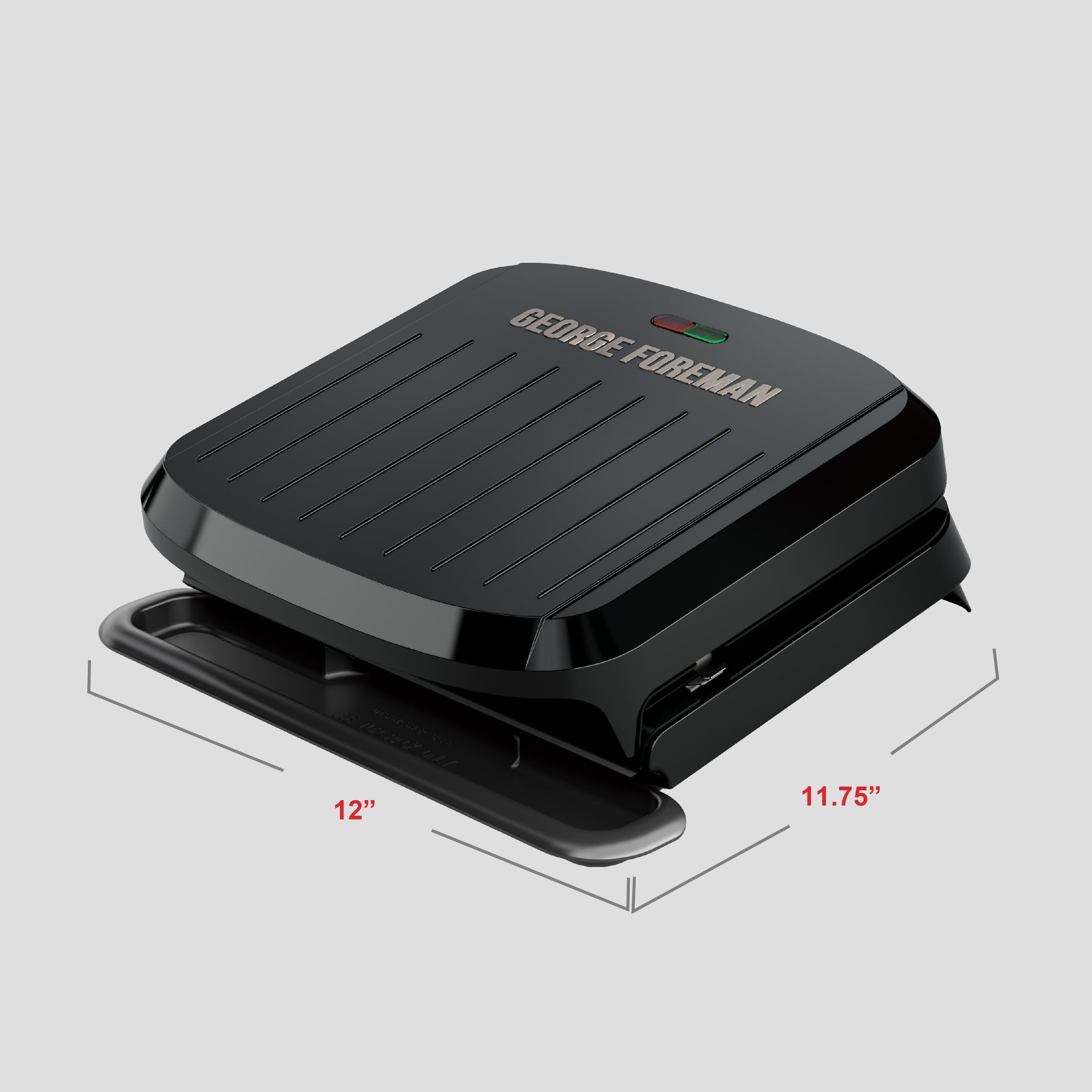 4-Serving Removable Plate Grill and Panini. Black. GRP1065B