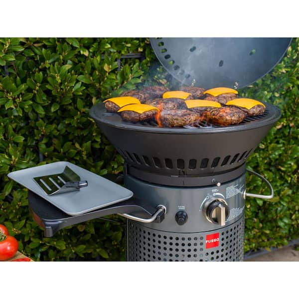 Element Hinged 2-Burner Propane Gas Grill in Gray