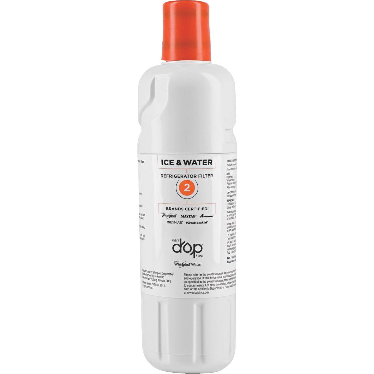 Whirlpool EveryDrop Ice & Water Refrigerator Filter 2 EDR2RXD1