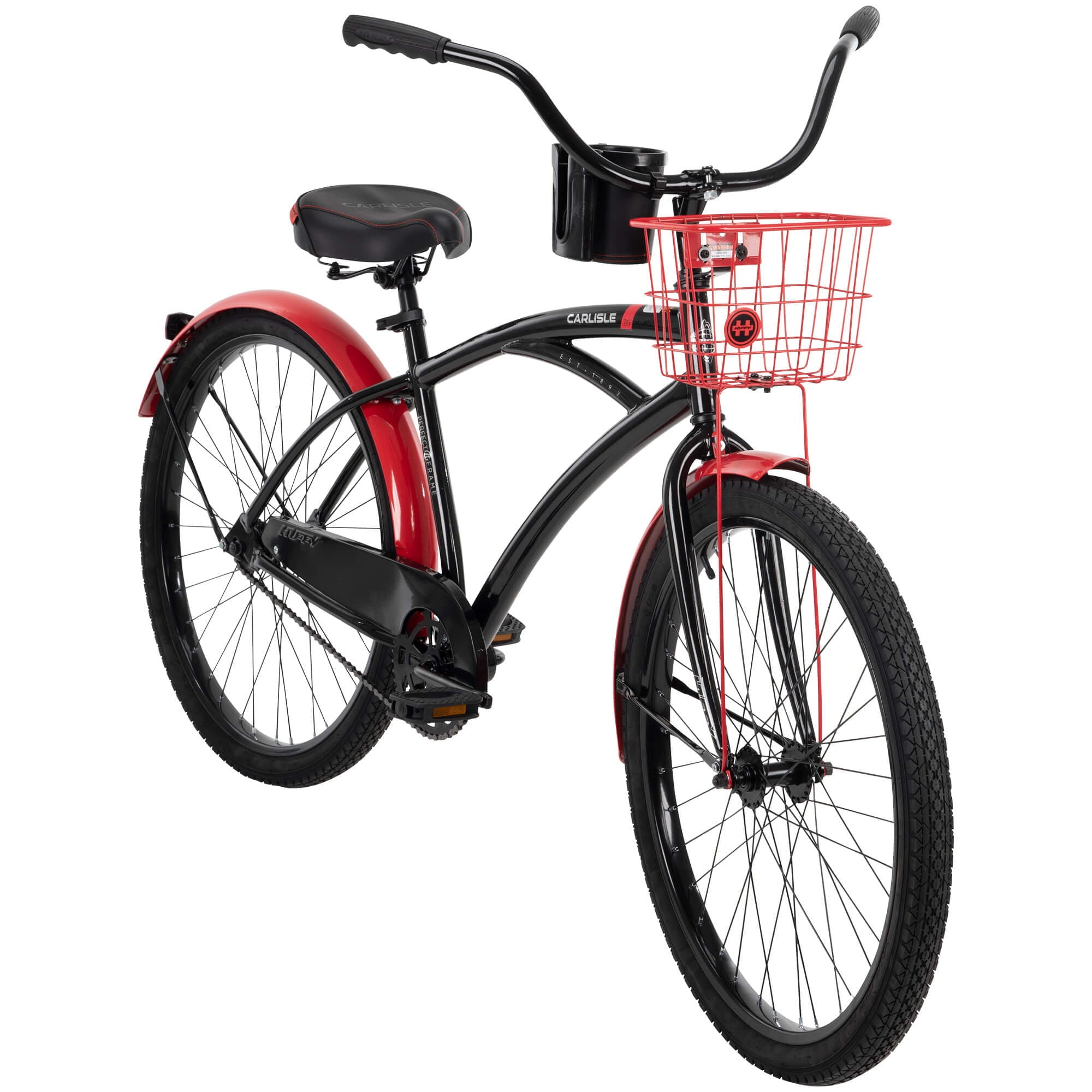 26 In. Carlisle Men��s Comfort Cruiser Bike. Black