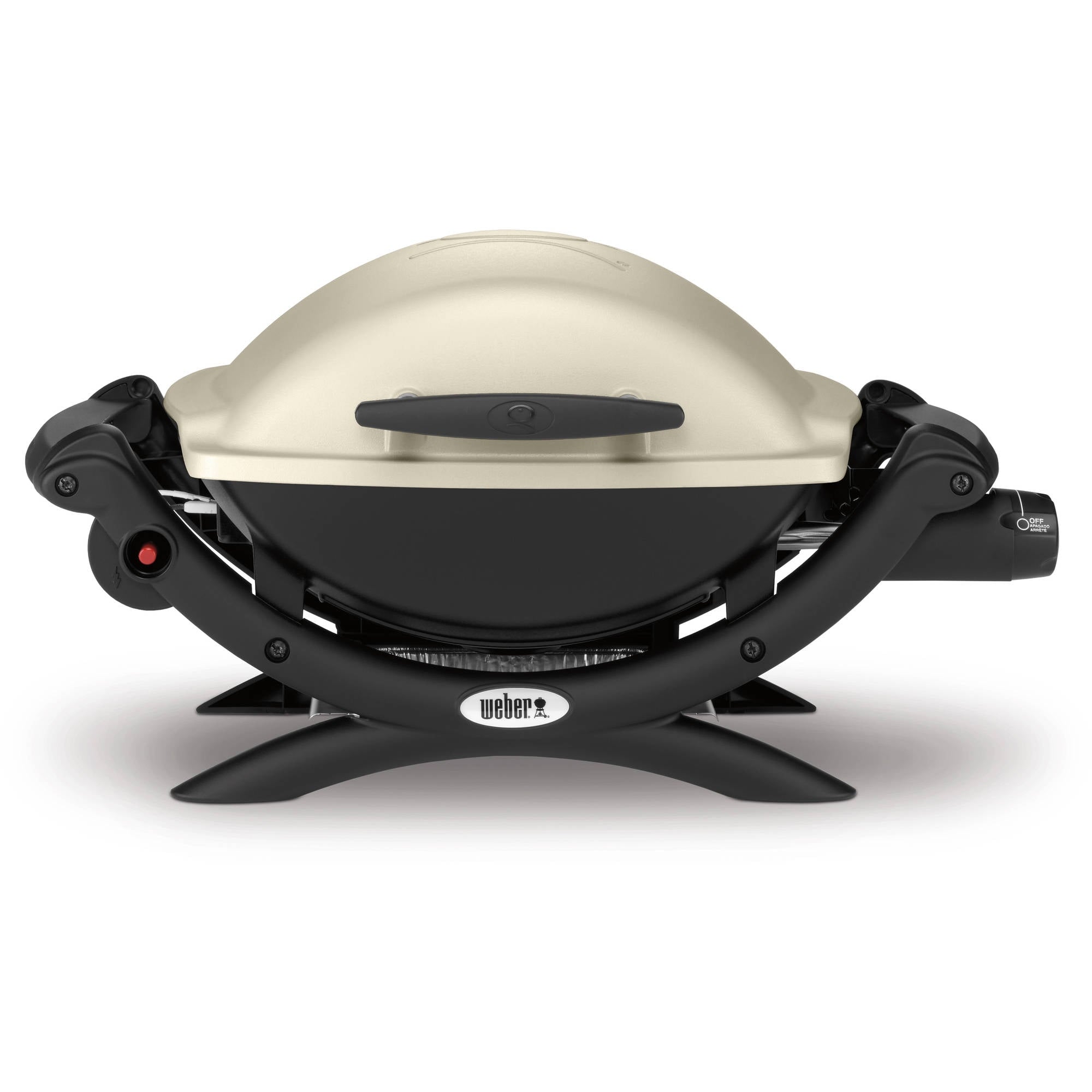 Q 1000 1-Burner Portable Gas Grill. Titanium