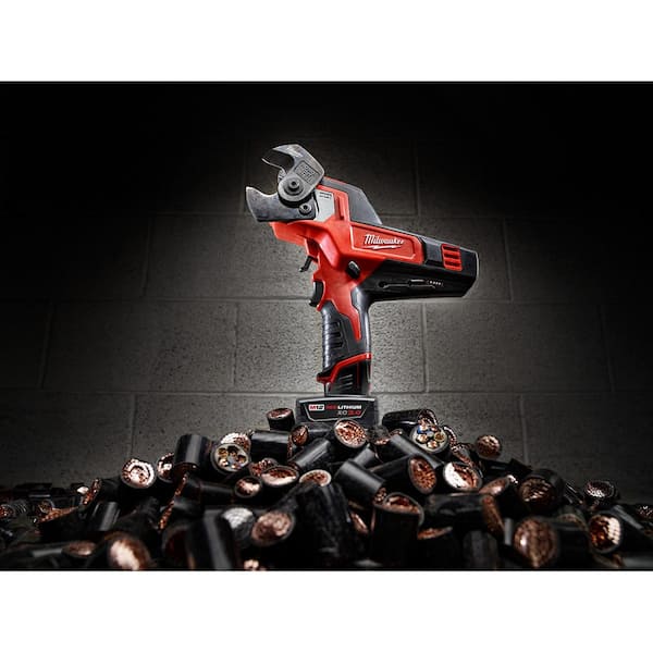 M12 12V Lithium-Ion Cordless 600 MCM Cable Cutter Kit with One 3.0Ah Battery. Charger and Hard Case