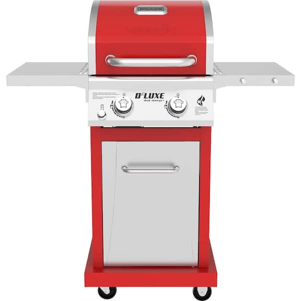 Deluxe 2-Burner Propane Gas Grill in Red-Instock