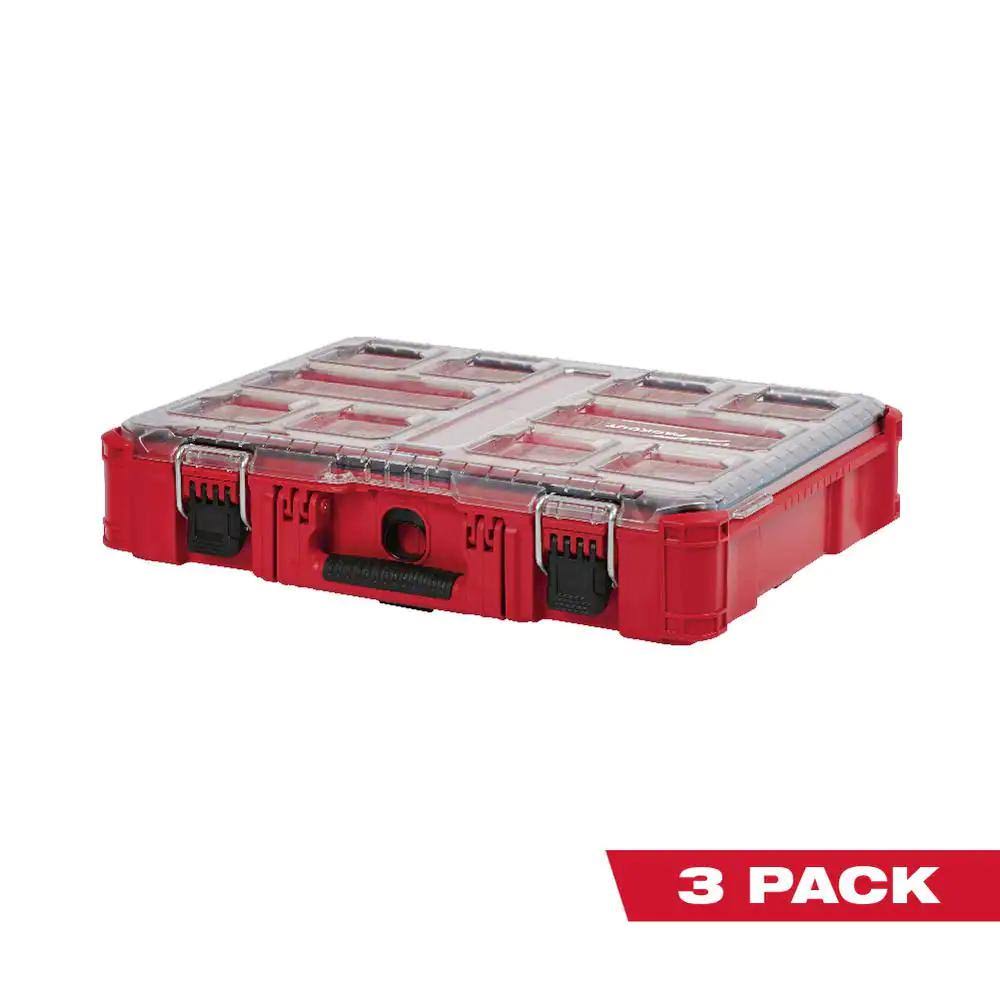 Milwaukee PACKOUT 11-Compartment Small Parts Organizer (3-pack)