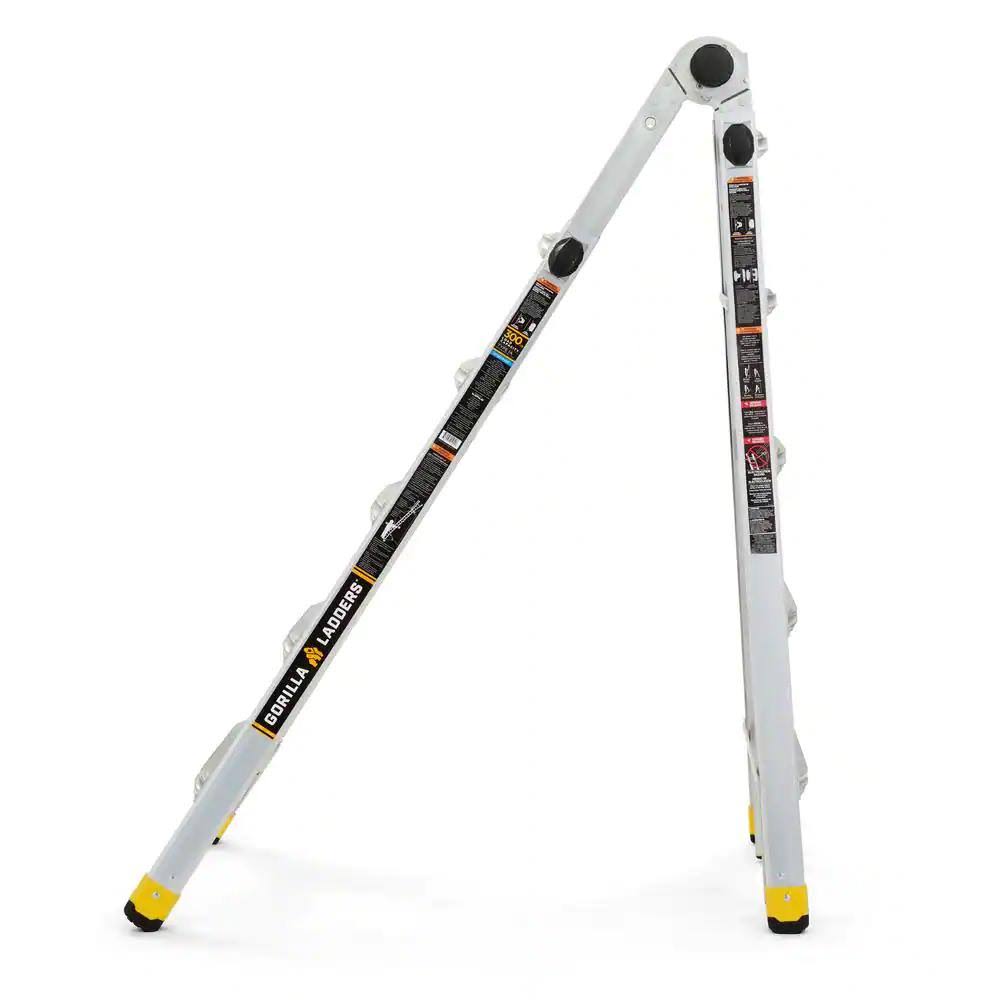 Gorilla Ladders 22 ft. Reach MPXA Aluminum Multi-Position Ladder with 300 lbs. Load Capacity Type iA Duty Rating