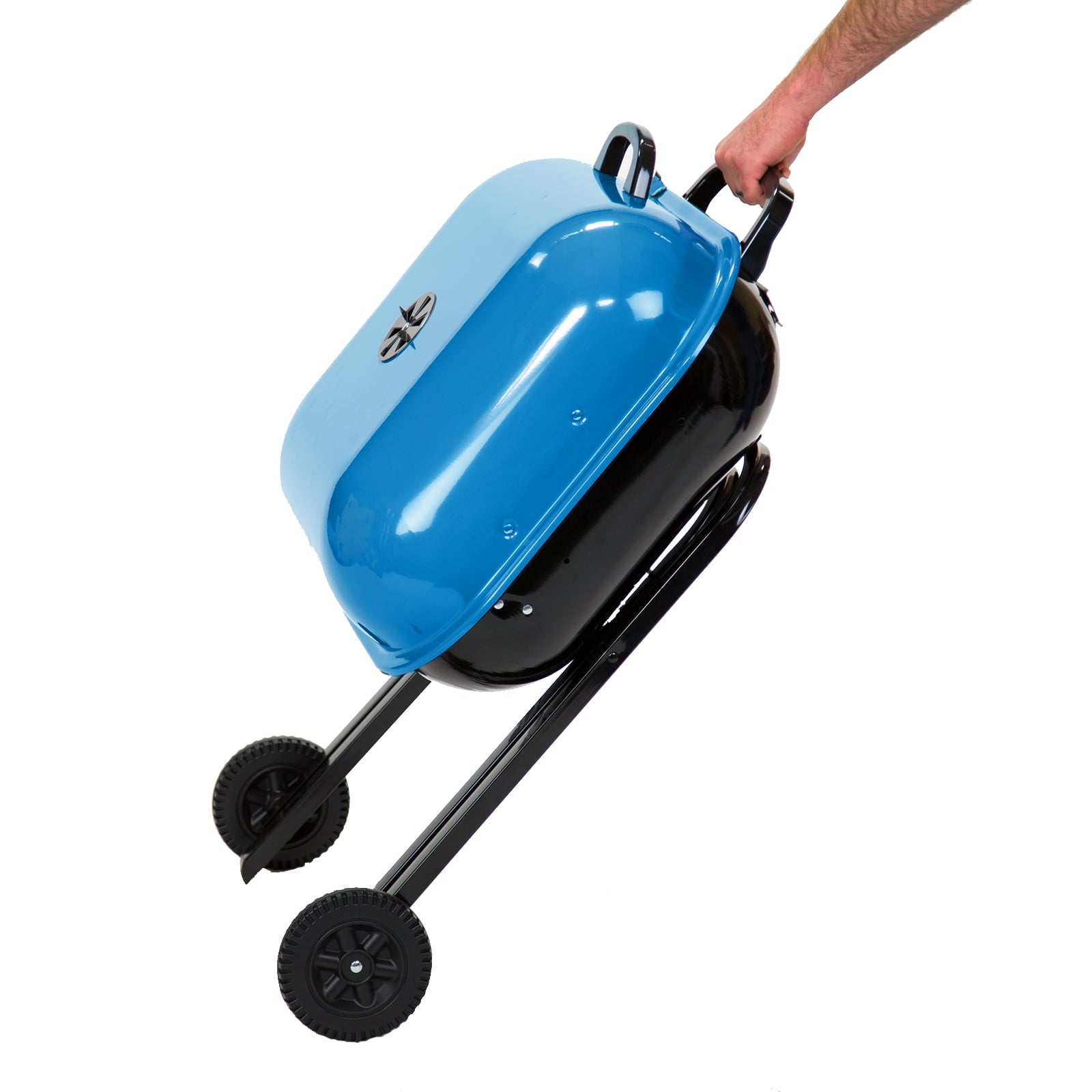 Walk-A-Bout Portable Charcoal Grill in Blue