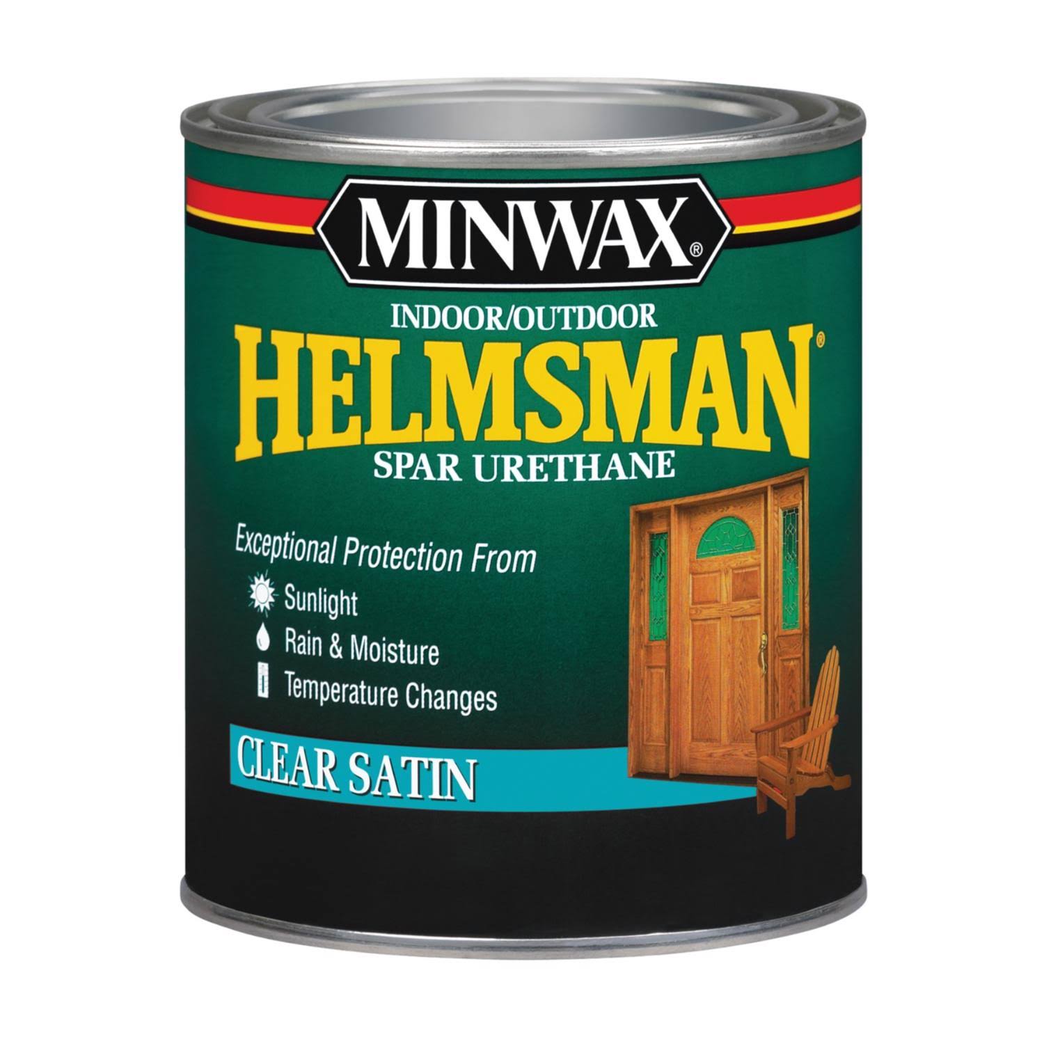 Minwax Helmsman Clear Satin Spar Urethane, 1 Quart