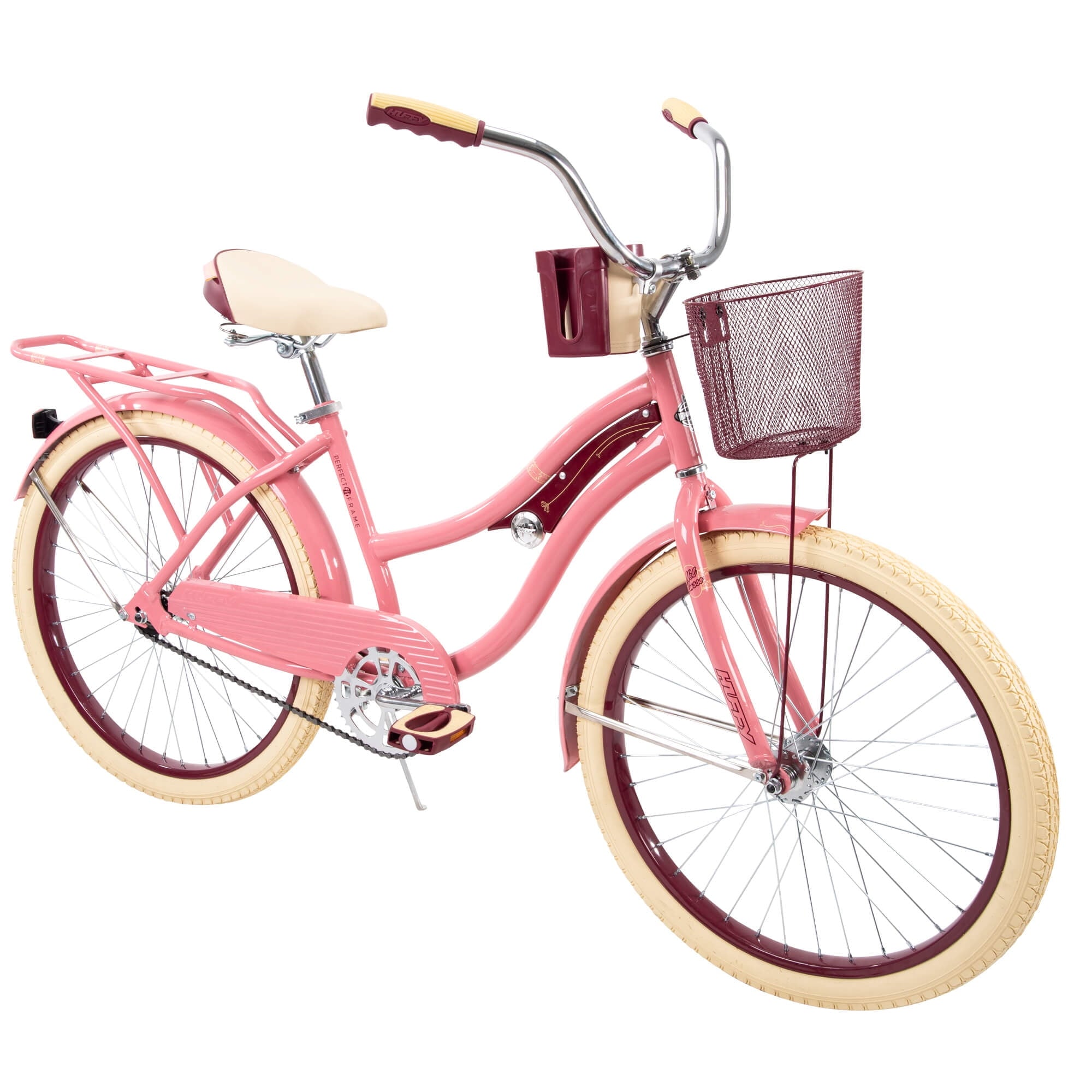 24 Nel Lusso Girls' Cruiser Bike. Pink Blush Powder