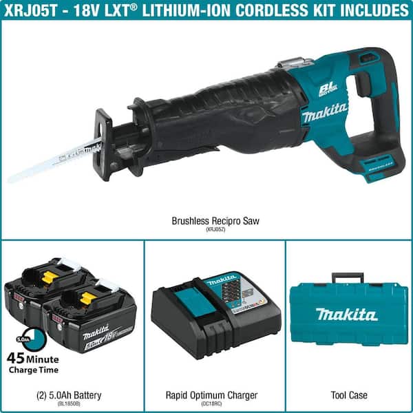 18V 5.0Ah LXT Lithium-Ion Brushless Cordless Recipro Saw Kit