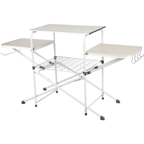 Trail Camp Kitchen Cooking Stand with Three Table Tops
