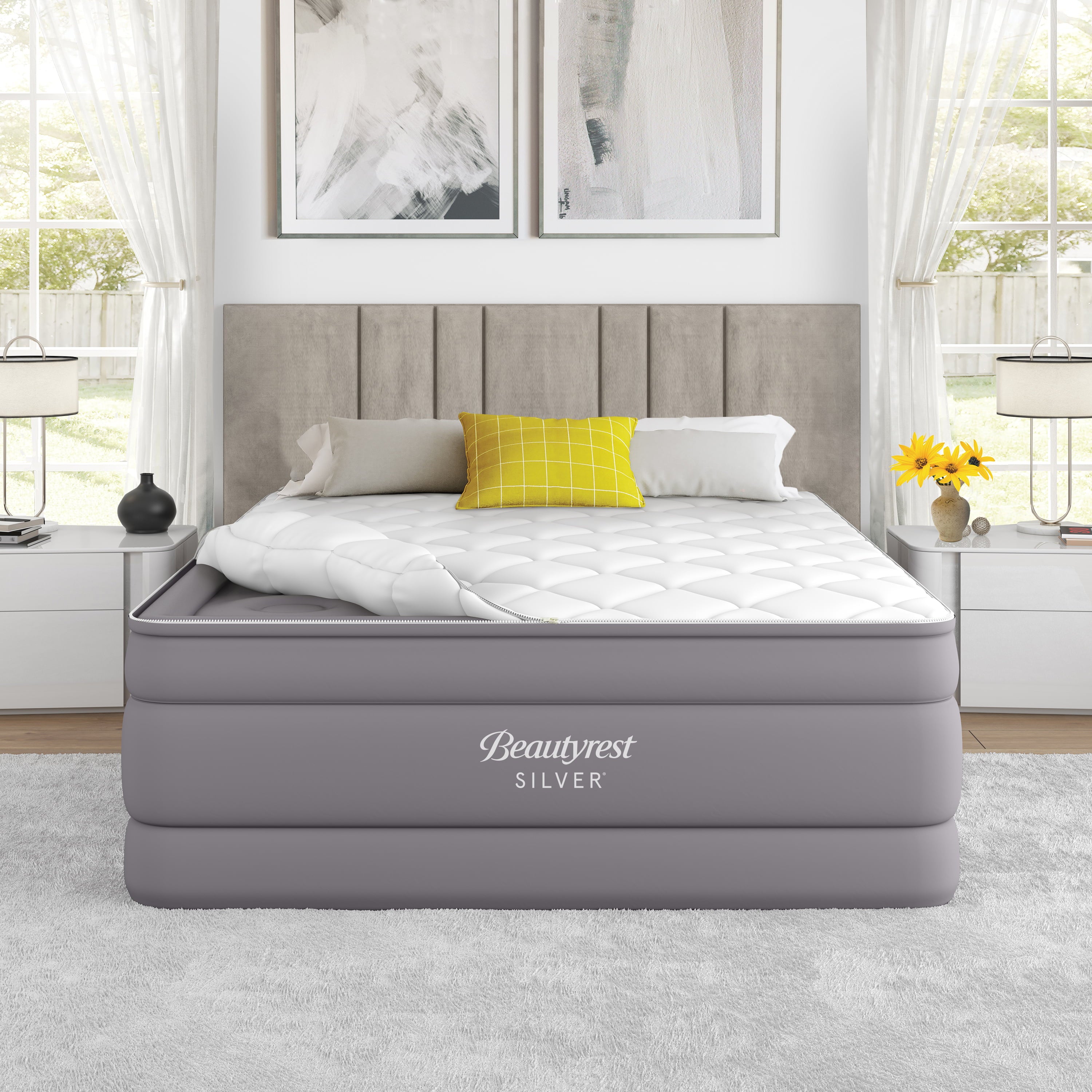 Cushion Aire 20 Queen Air Mattress with Built-in Pump