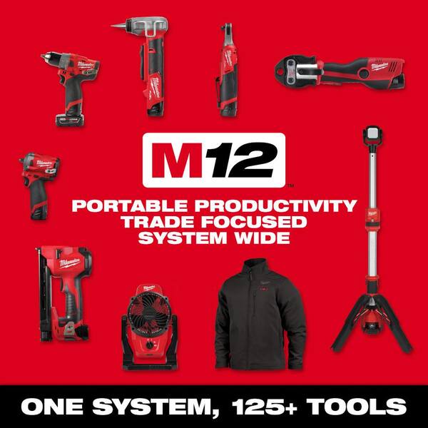 M12 FUEL SURGE 12V Lithium-Ion Brushless Cordless 1/4 in. Hex Impact Driver Compact Kit w/Two 2.0Ah Batteries. Bag