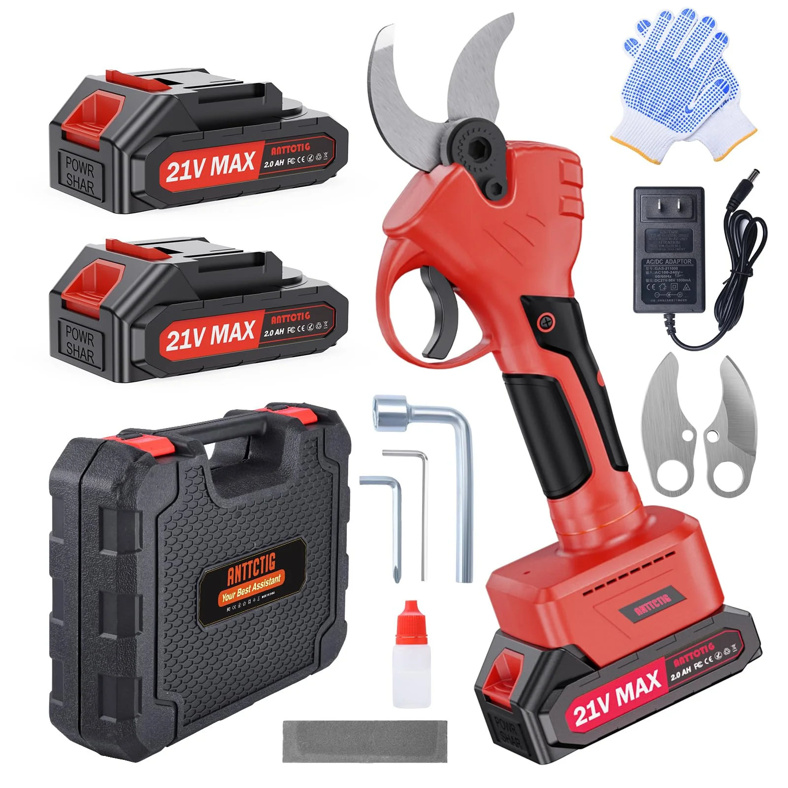 Anttctig Electric Pruning Shears. 40mm 1.6 Cutting Diameter