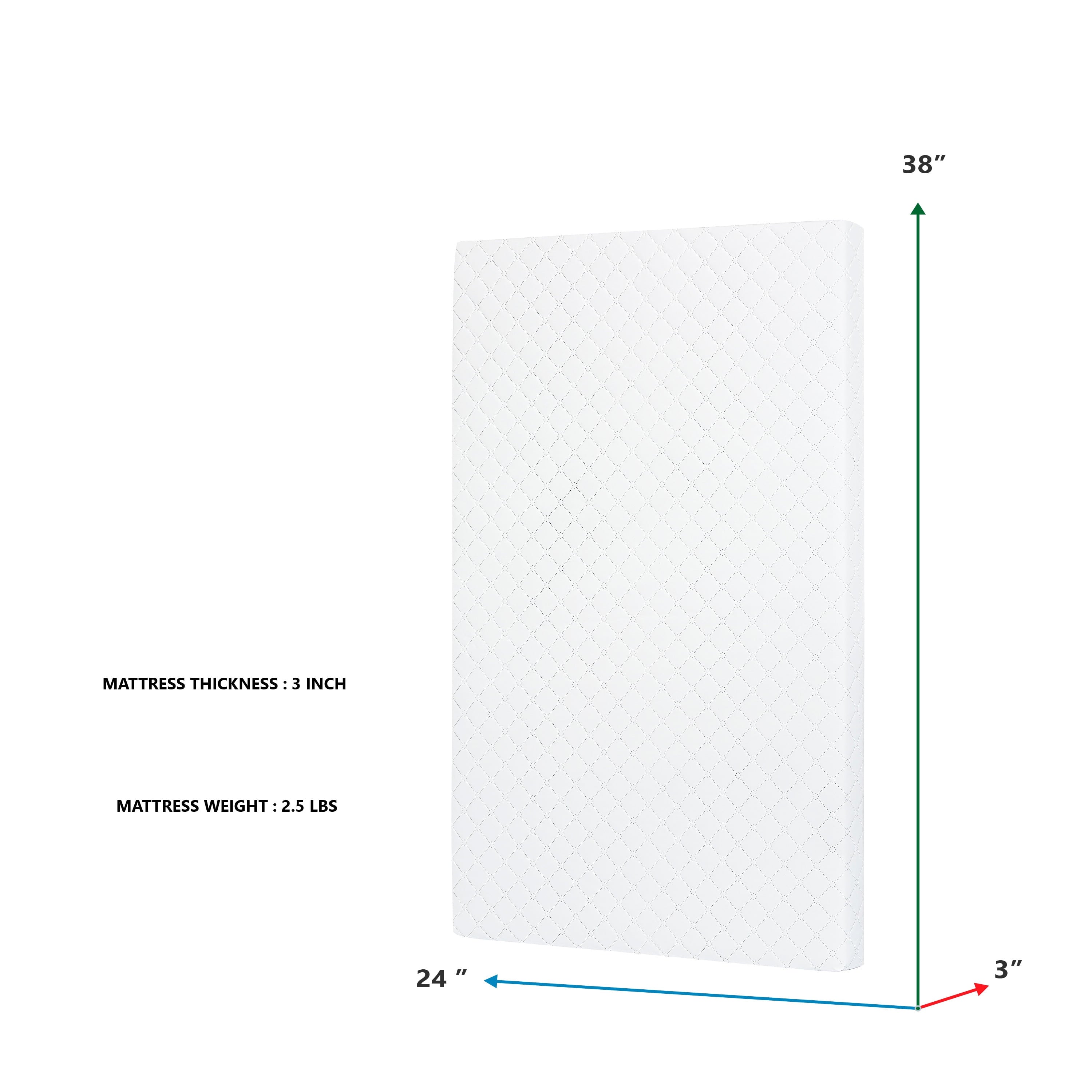 on Me. Sunset 3 Extra Firm Fiber Portable Crib Mattress