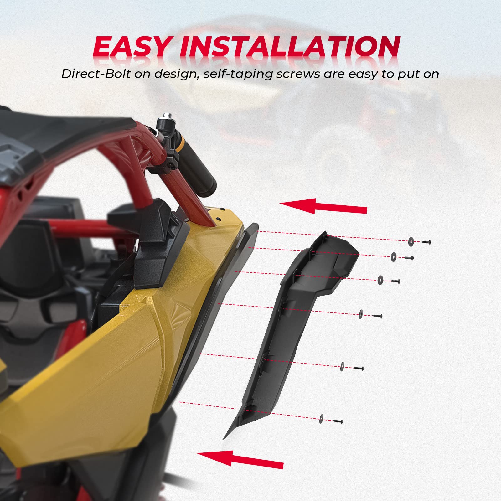 KEMIMOTO X3 Front and Rear Side Fenders