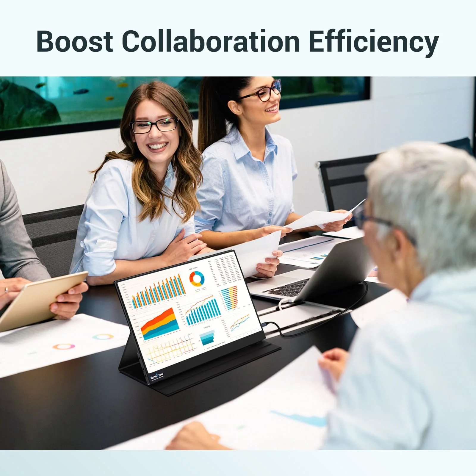 InnoView 15.6 Inch Portable Monitor. FHD 1080P HDMI USB C