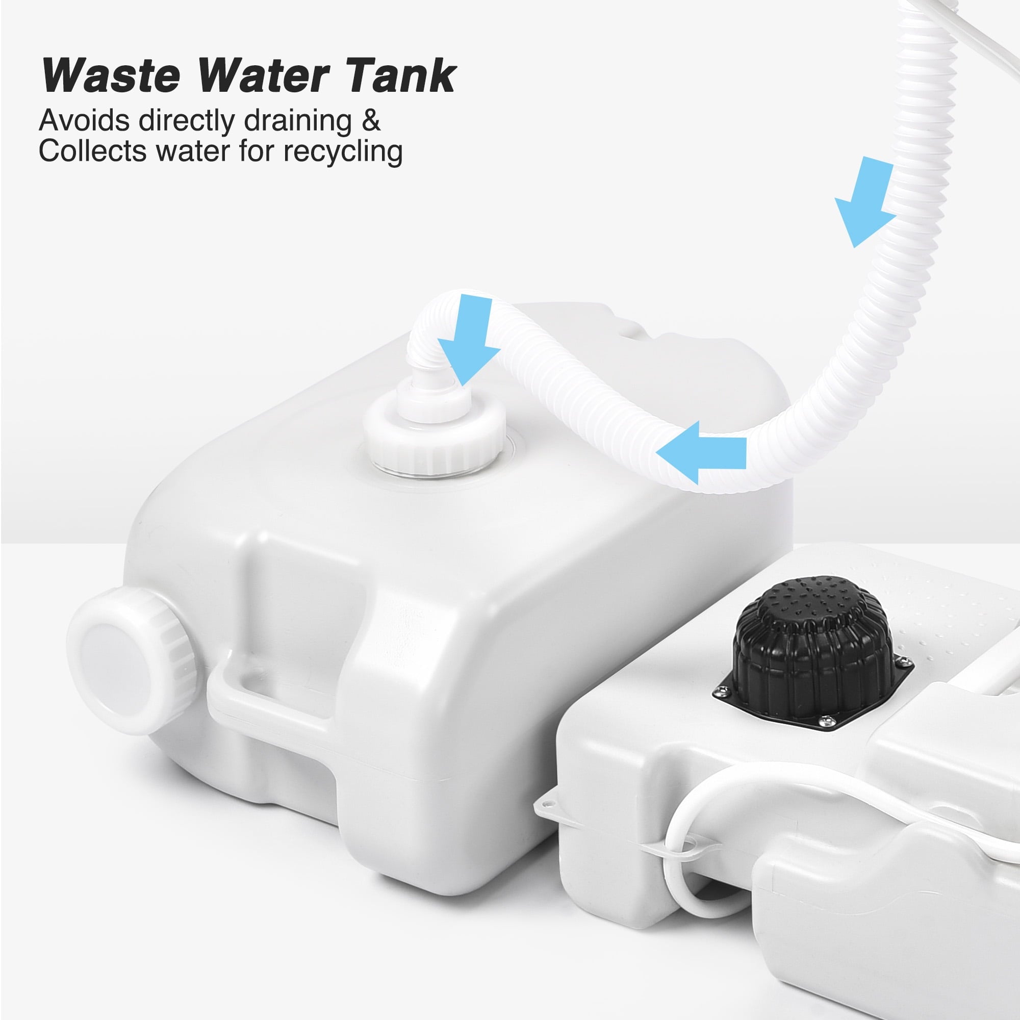 17L Portable Camping Sink Hand Wash Stand with 24L Tank Hands-free Operation Hand Washing Station for Outdoor