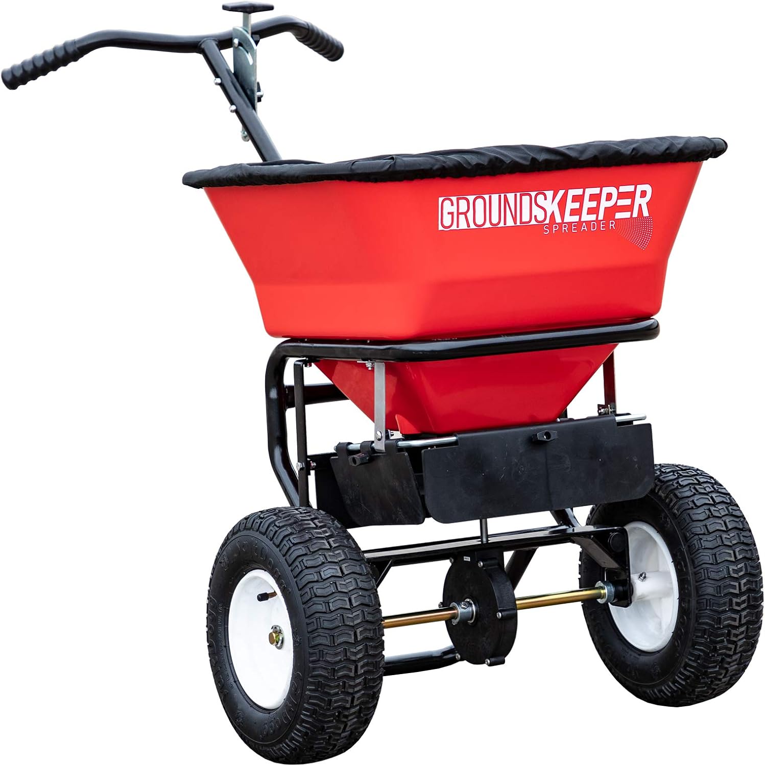 Multi-Purpose Walk Behind Push Spreader 3039632R Grounds Keeper. 100 Pound Capacity. Multi Use Tool for Grass Seed. Salt. De-Icer. Fertilizer and Seeds � Spreader