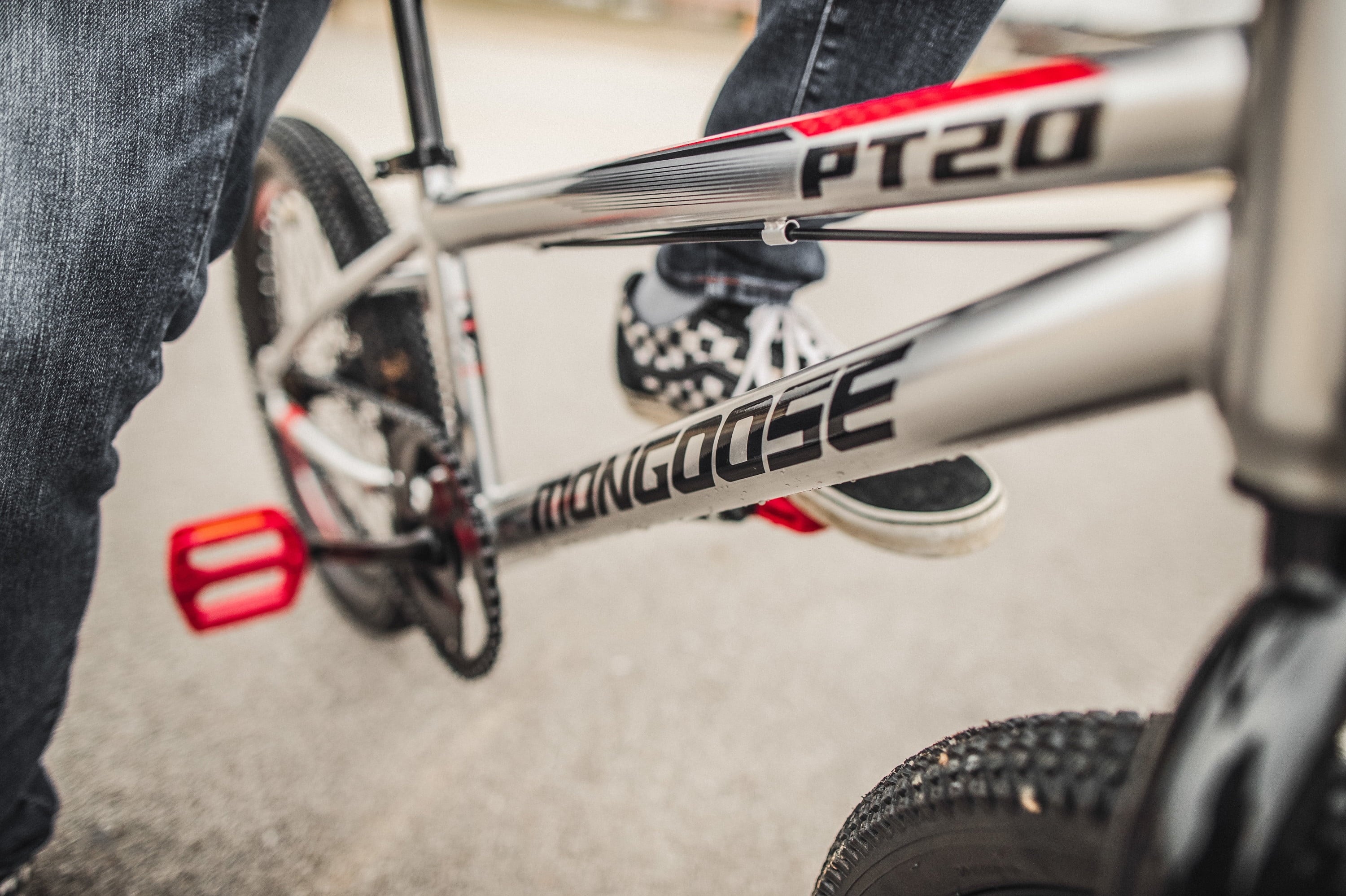 PT20 BMX 20 in. Kids Bike. Single Speed. Boys. Silver / Black