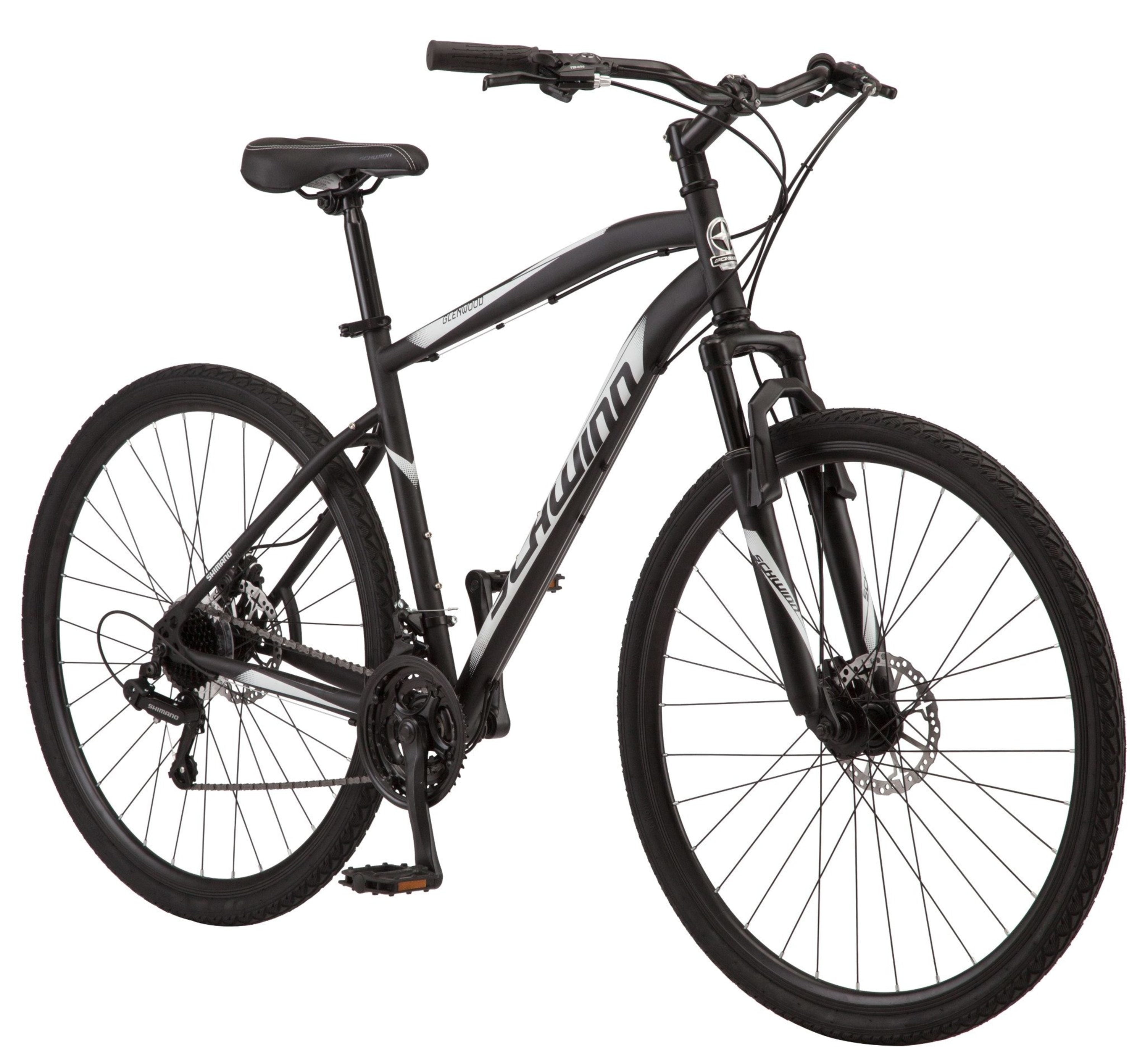 700c Glenwood Mens Hybrid Bike. 21 Speeds. Black