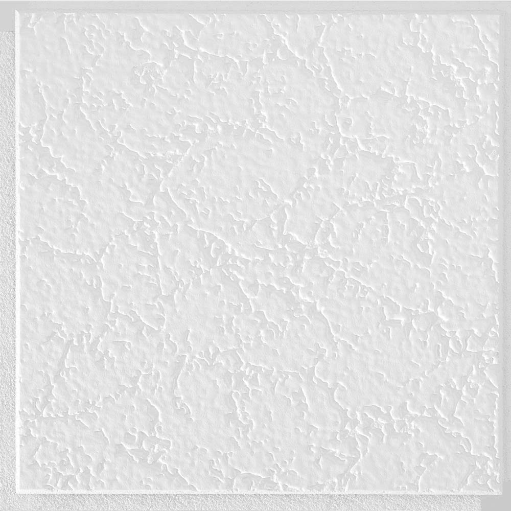 Armstrong 12 x 12-Inch White Textured Grenoble Ceiling Tile 40-Pieces