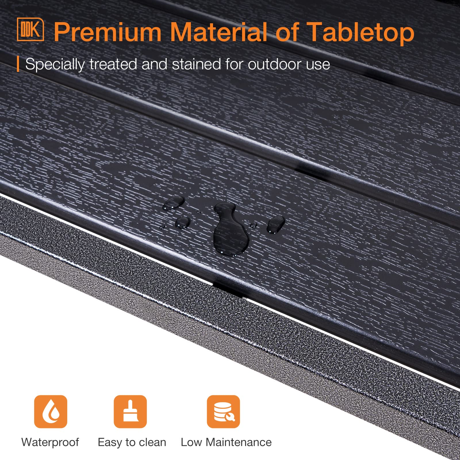 ODK 55 Inch Outdoor Bar Table for Hot Tub. Garden