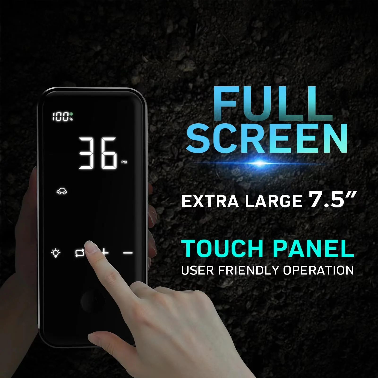 DENVIX Tire Inflator. 2X Faster Cordless Electric Air Pump