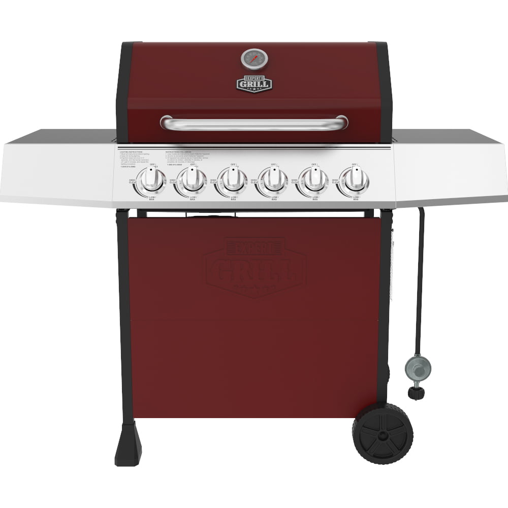 Grill 6 Burner Propane Gas Grill in Blue